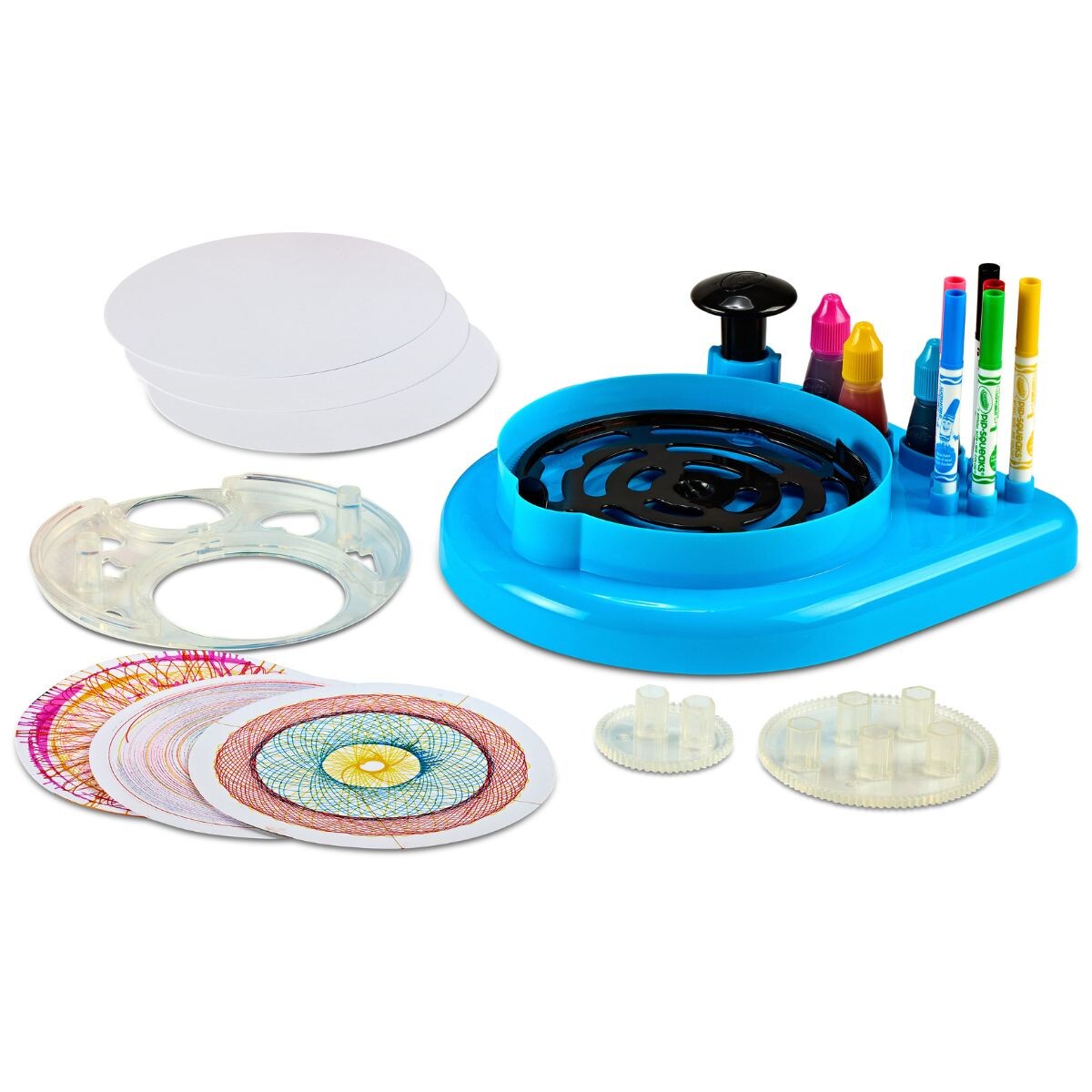 Crayola spin & spiral art station set - crea vortici di colore - CRAYOLA