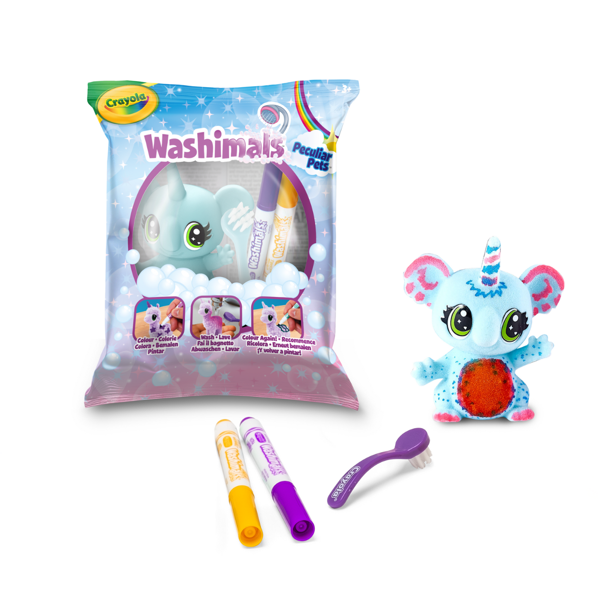 Crayola washimals pastel peculiar pets - mini buste collezionabili - CRAYOLA