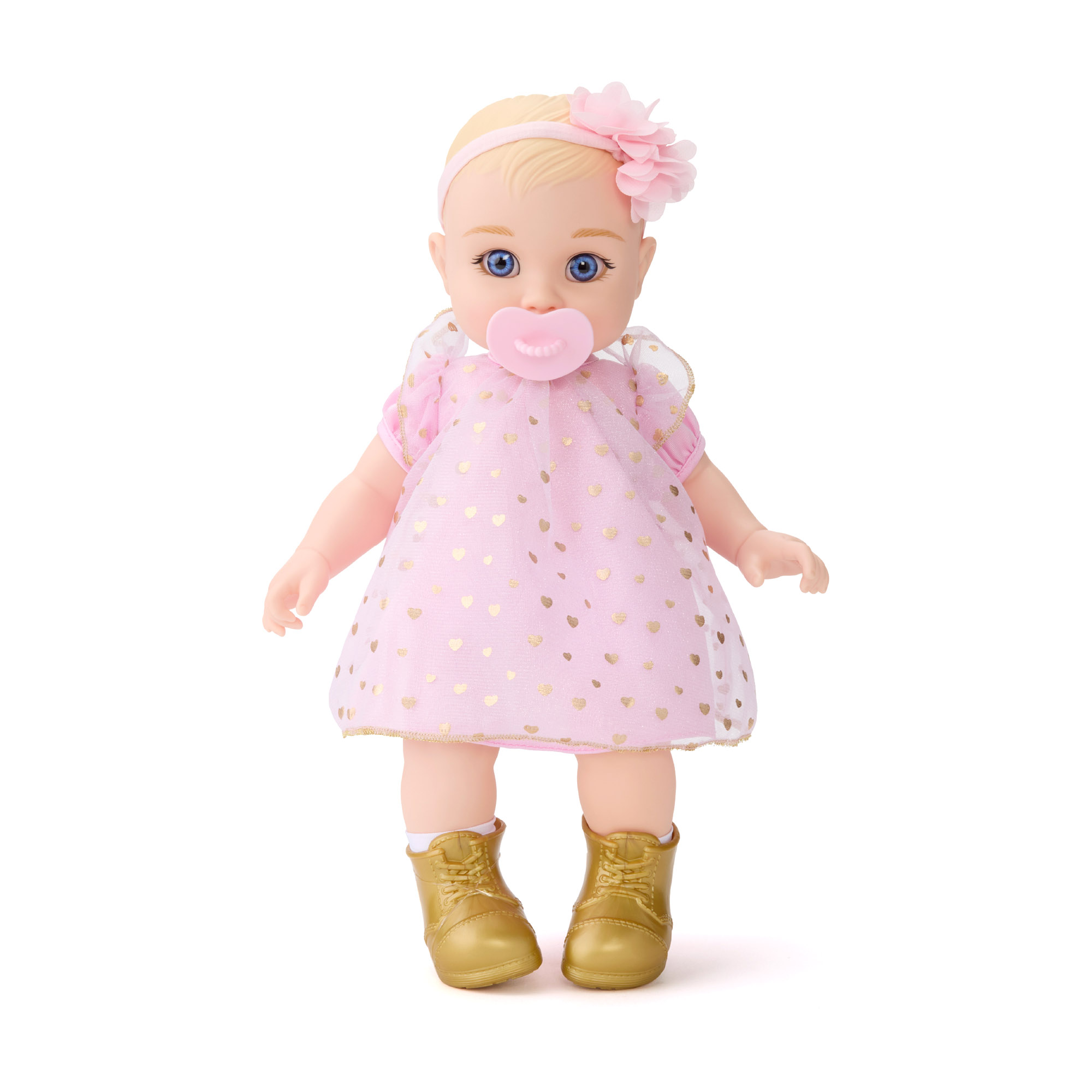 Bambola cuddle baby doll da 35 cm con capelli biondi - FAO Schwarz