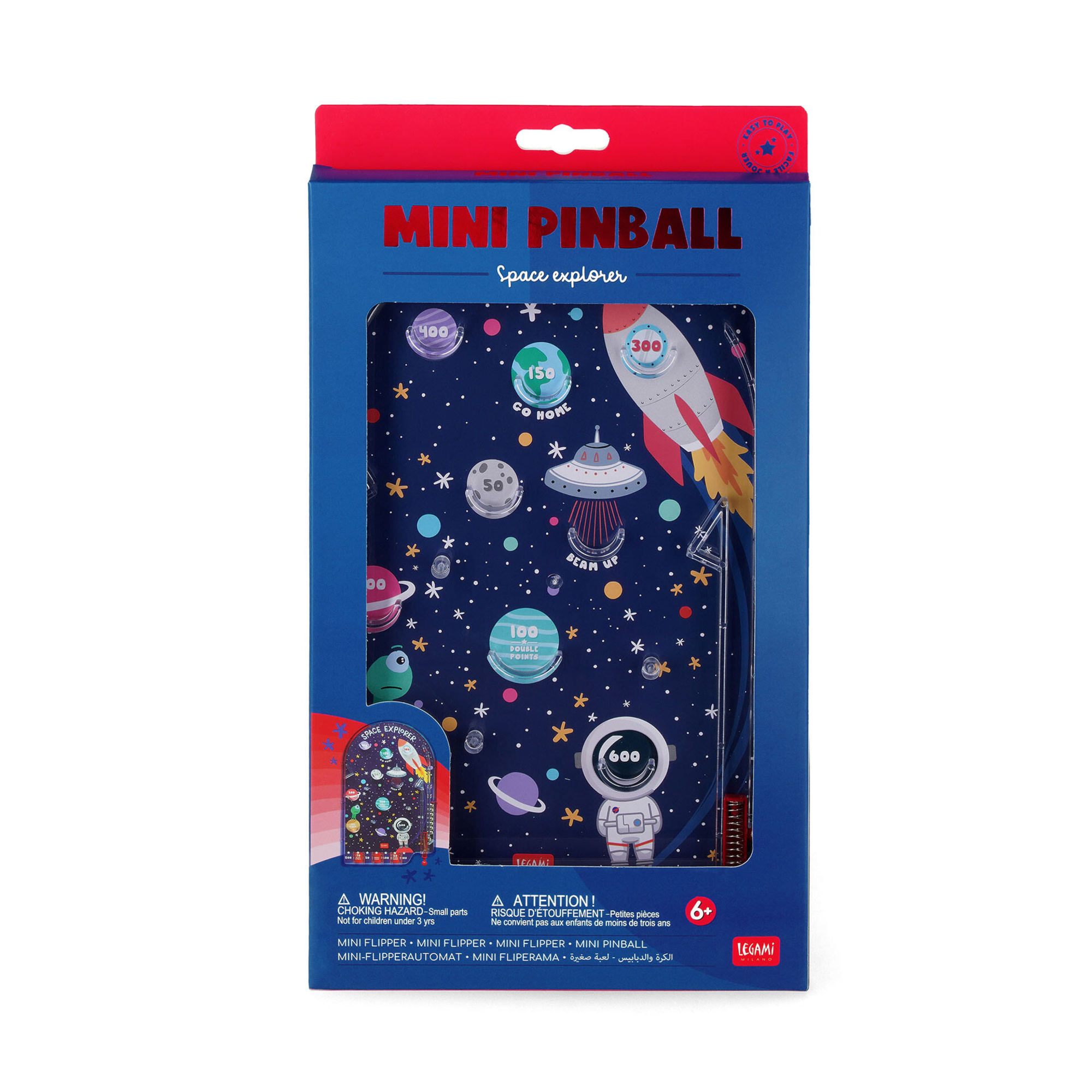 Flipper portatile - mini pinball - space - wonderland - LEGAMI