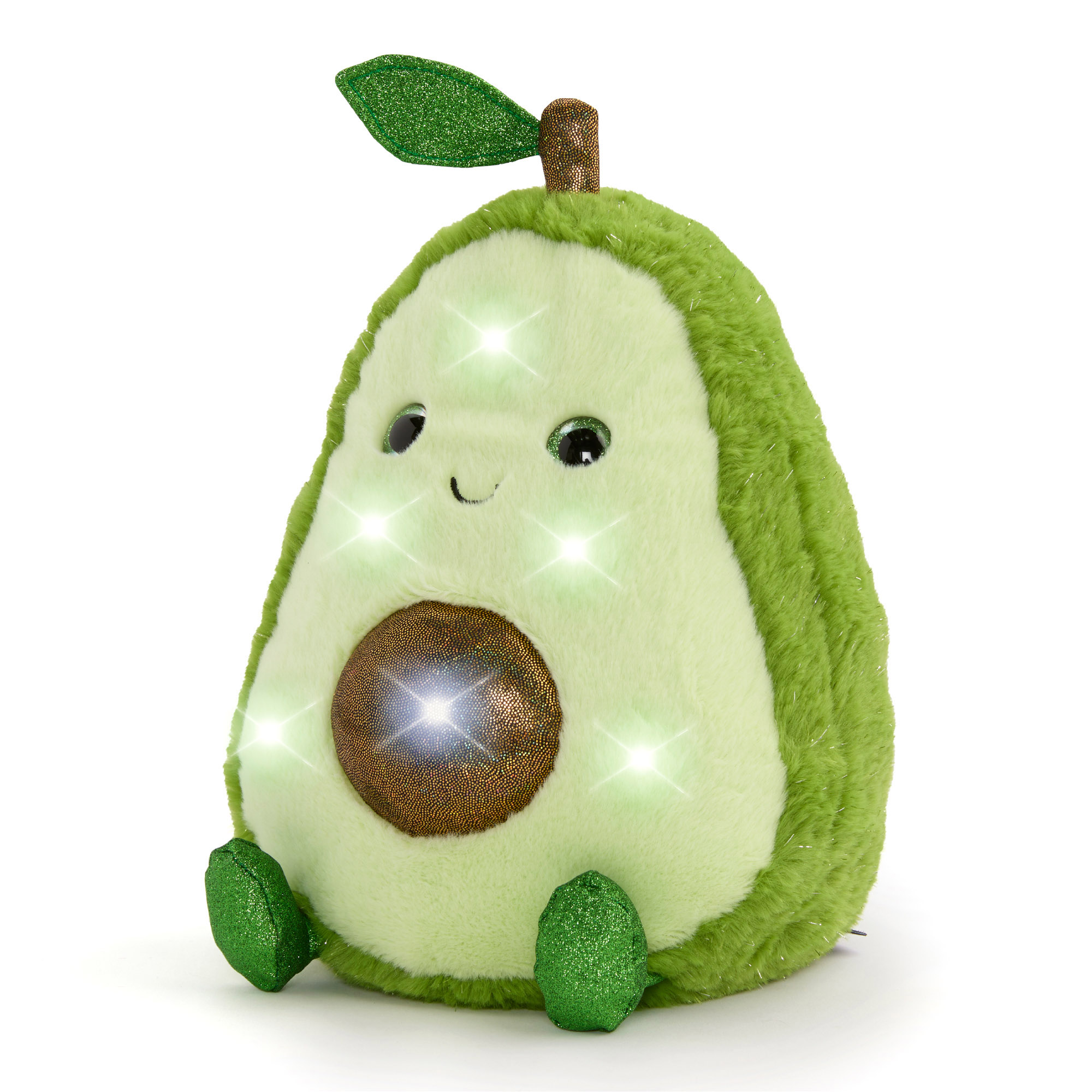 Peluche avocado glow brights con luci accattivanti e suoni, 28 cm - FAO Schwarz