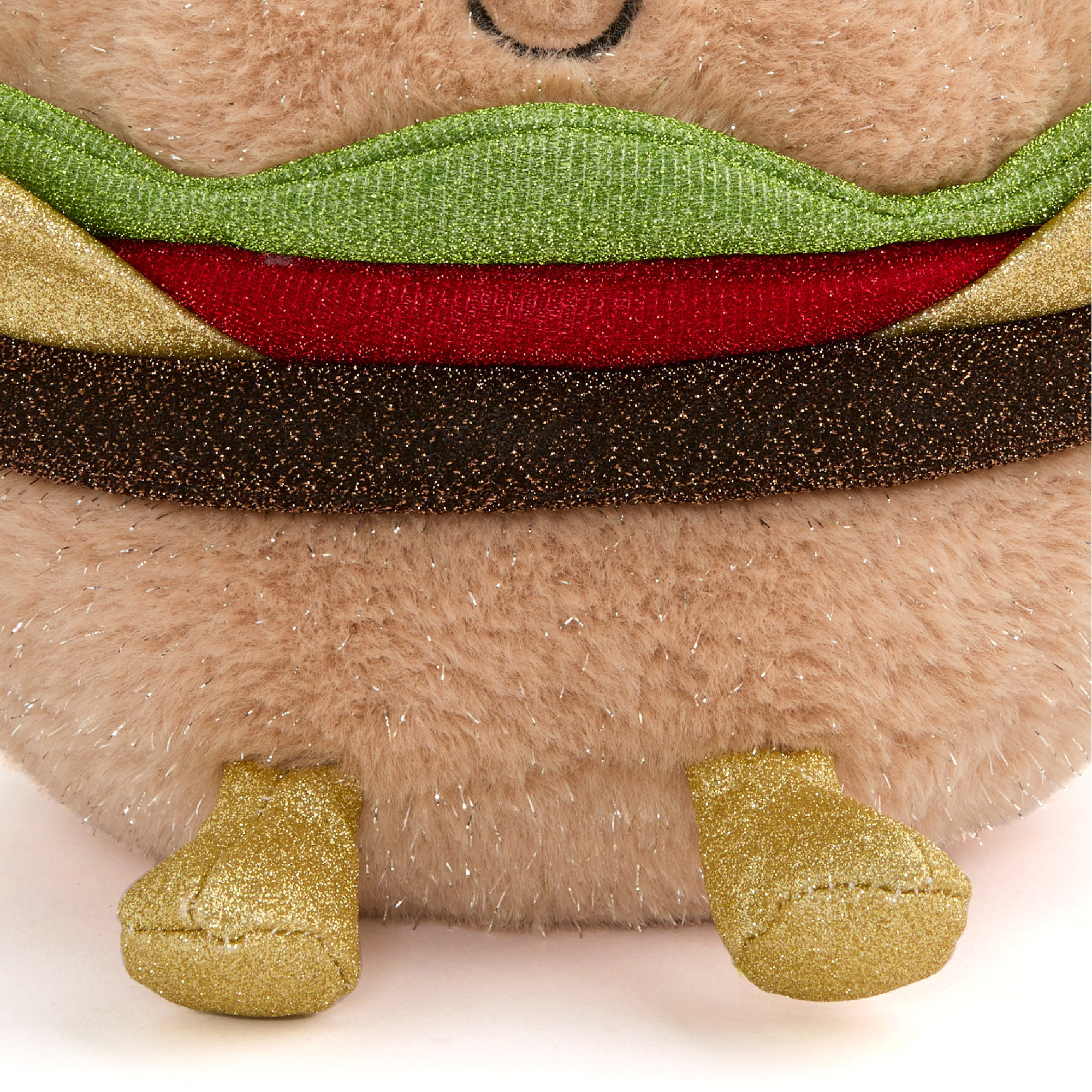 Peluche hamburger glow brights con luci e audio, 28 cm - FAO Schwarz