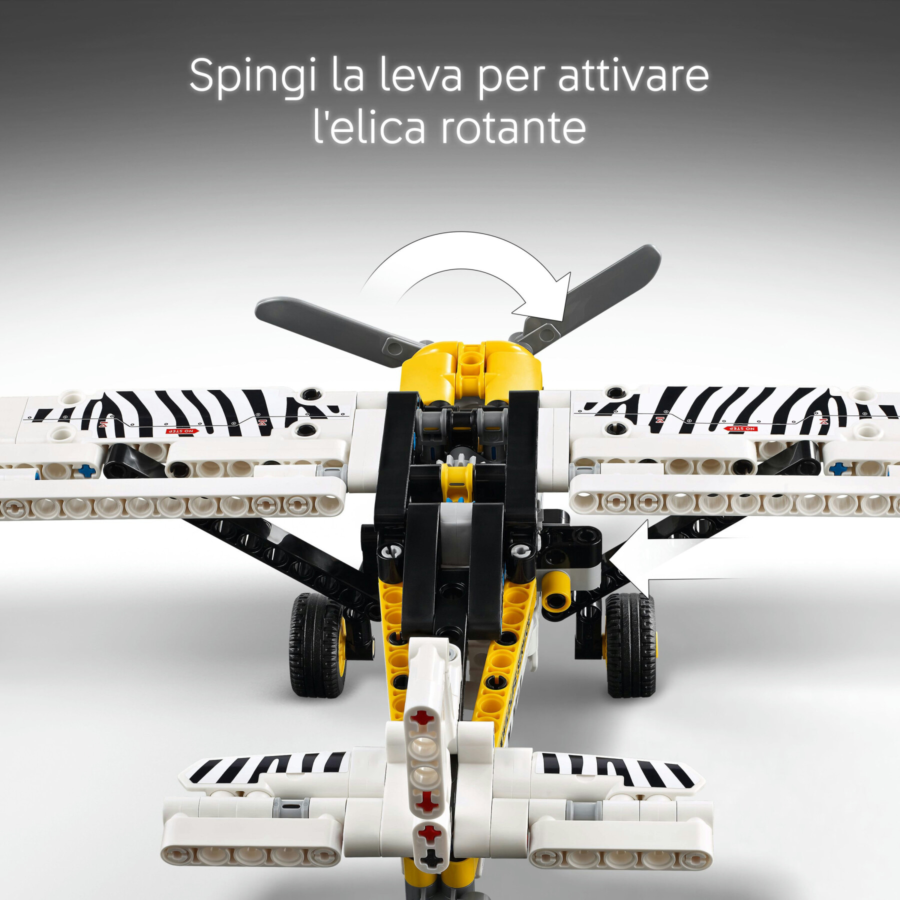 Lego technic 42198 aereo bush, aeroplano giocattolo da costruire, giochi per bambini 8+, modellino di veicolo con funzioni - LEGO TECHNIC