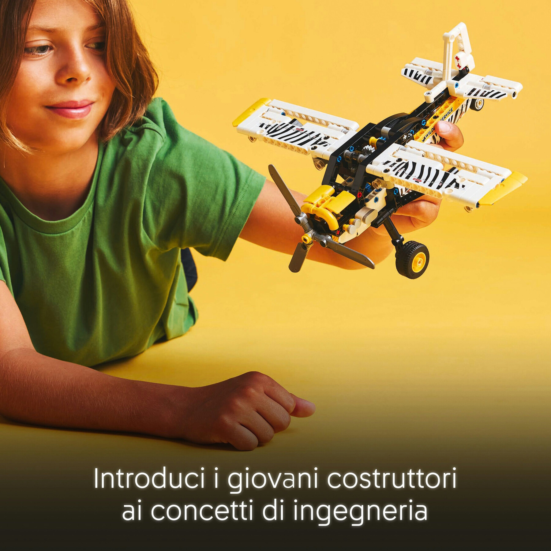 Lego technic 42198 aereo bush, aeroplano giocattolo da costruire, giochi per bambini 8+, modellino di veicolo con funzioni - LEGO TECHNIC