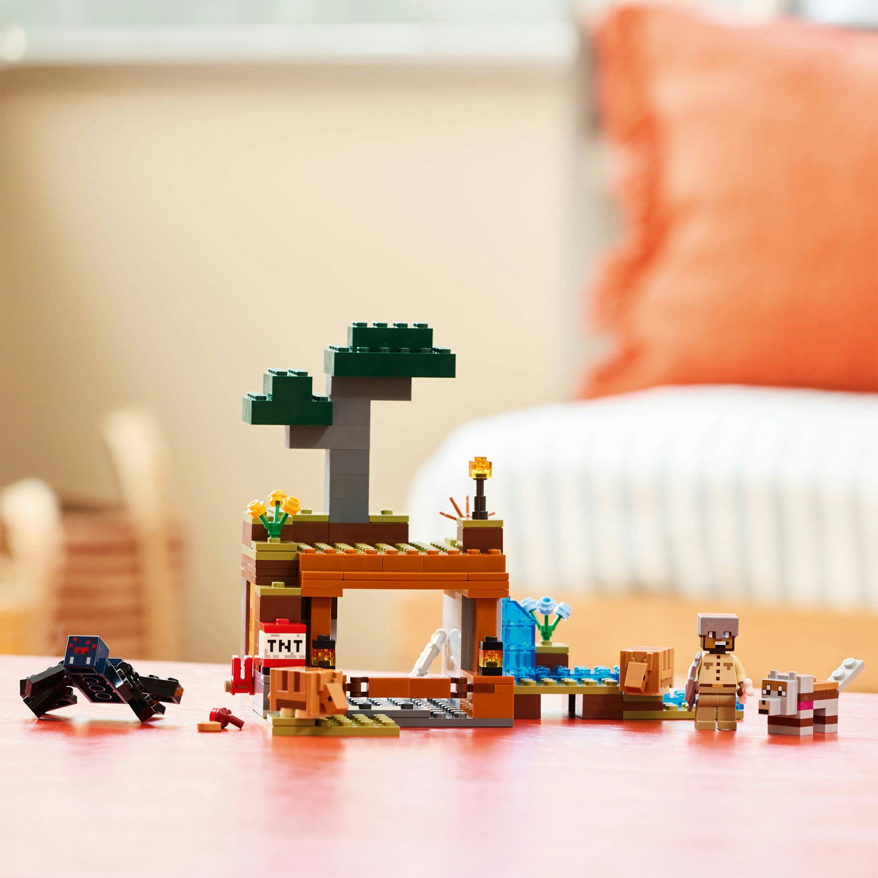 Lego minecraft 21269 spedizione nella miniera dell’armadillo, gioco per bambini 8+ con personaggi, armi giocattolo e funzioni - MINECRAFT
