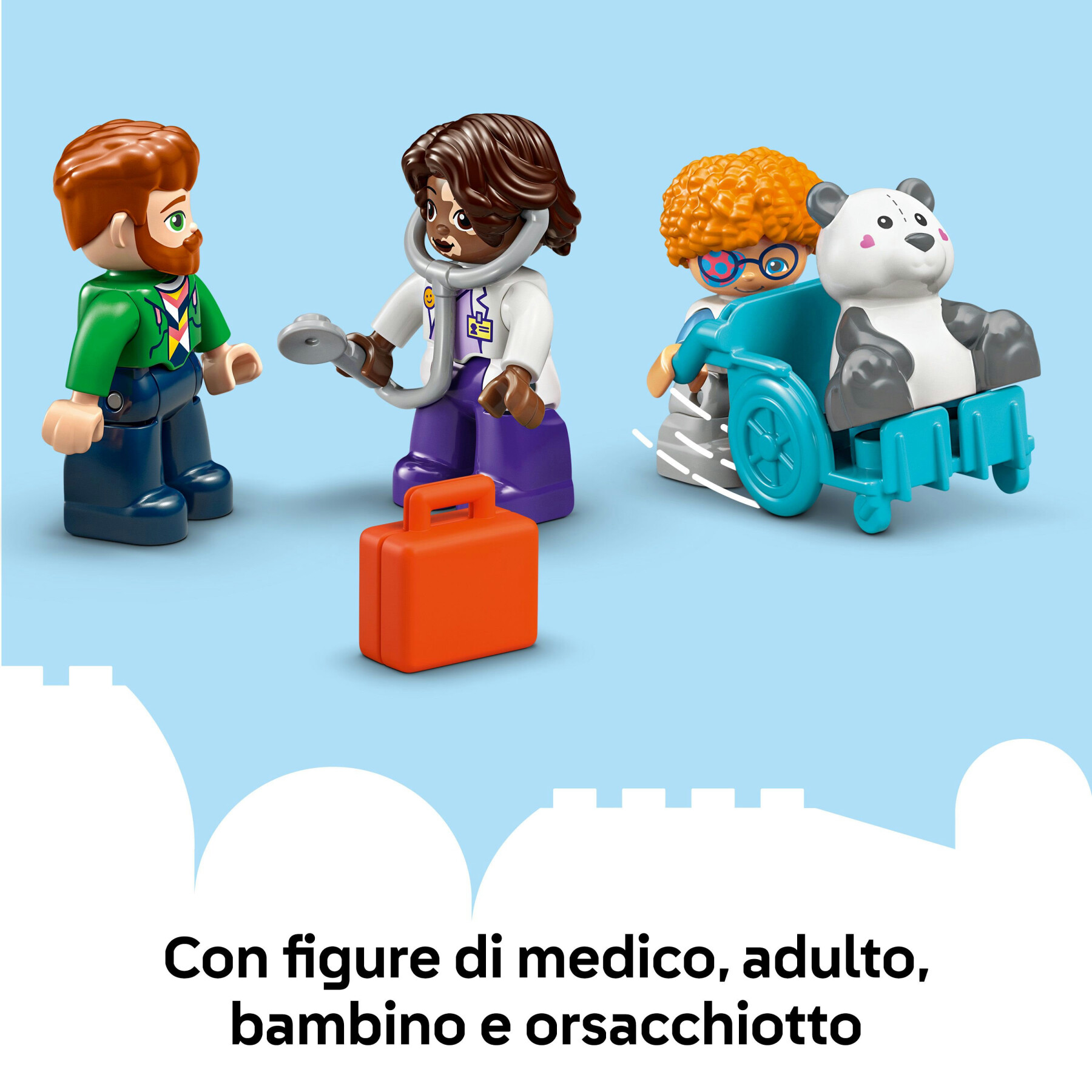 Lego duplo 10449 prime esperienze: visita dal dottore, giocattolo educativo per bambini 2+ per sviluppo abilità socio-emotive - LEGO DUPLO