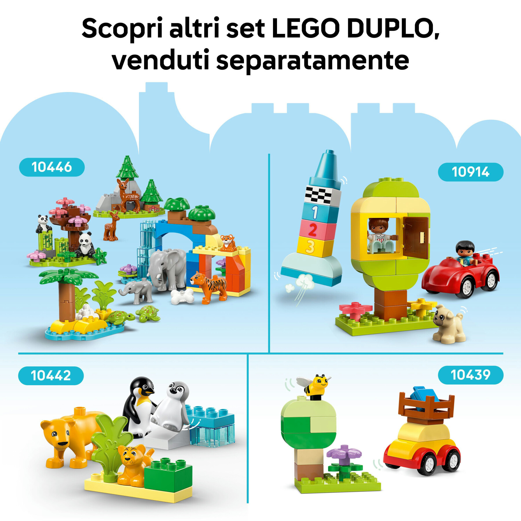 Lego duplo classic 10460 base verde, piastra giocattolo per mattoncini da 24x24 bottoncini, costruzioni creative per bambini - LEGO DUPLO