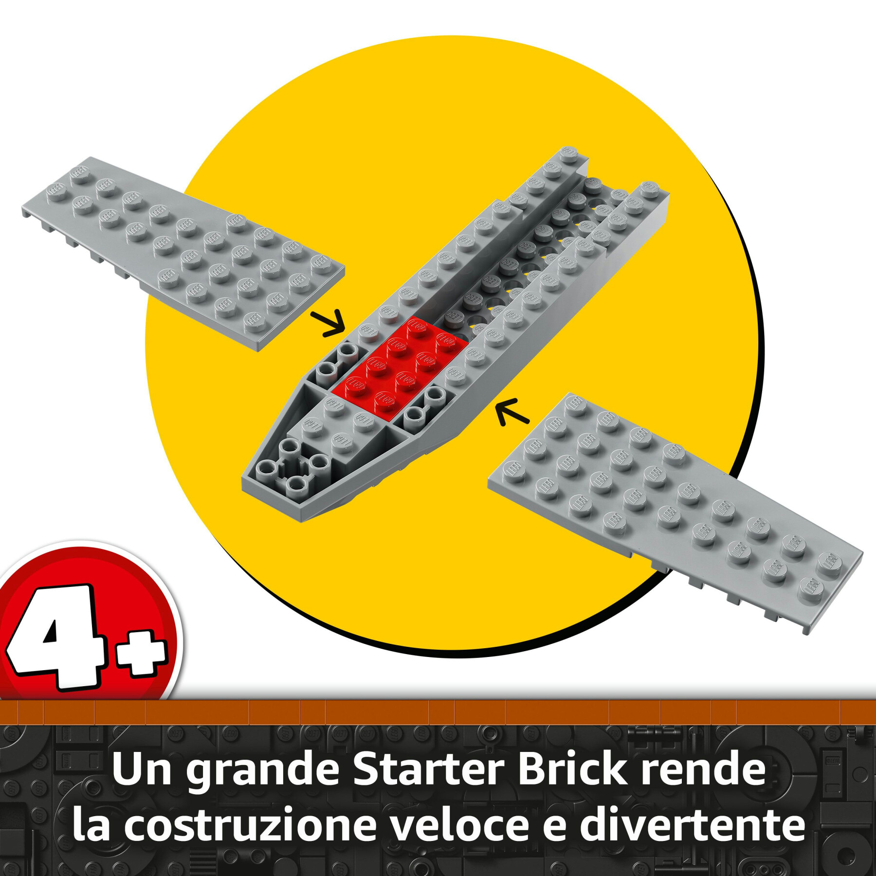 Lego star wars 75410 n-1 starfighter di mando e grogu con 3 personaggi, astronave giocattolo da costruire per bambini 4+ - LEGO® Star Wars™, Star Wars
