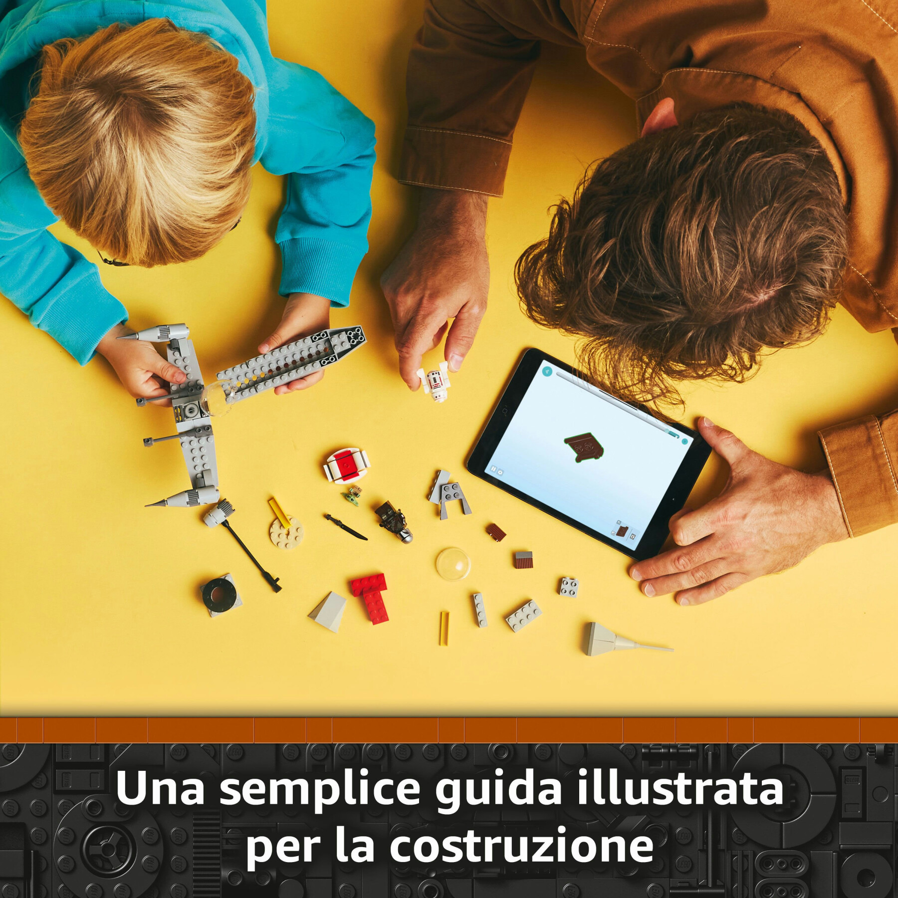 Lego star wars 75410 n-1 starfighter di mando e grogu con 3 personaggi, astronave giocattolo da costruire per bambini 4+ - LEGO® Star Wars™, Star Wars
