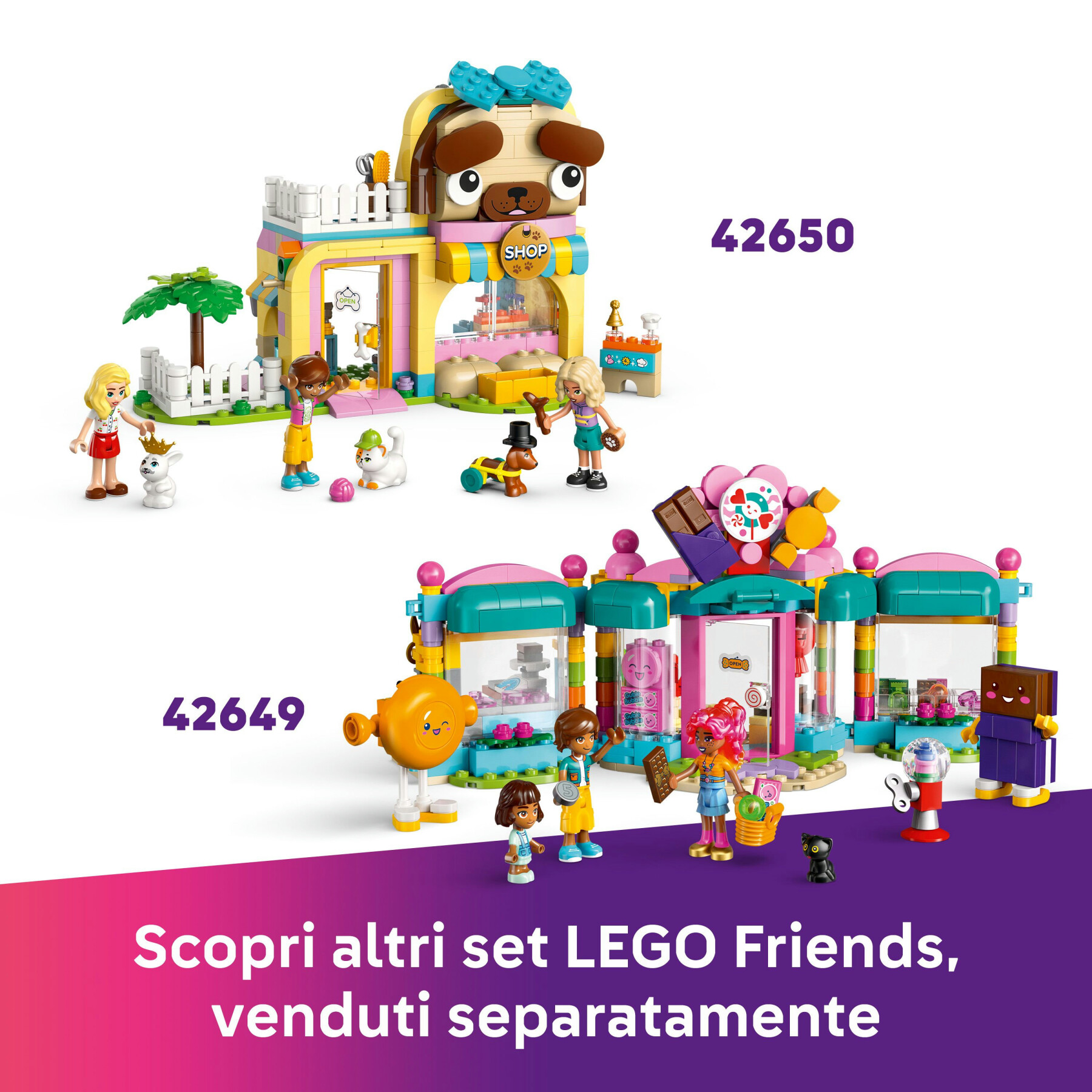 Lego friends 42662 parrucchiere e negozio di accessori, salone giocattolo con 3 personaggi, giochi creativi per bambine 7+ - LEGO FRIENDS