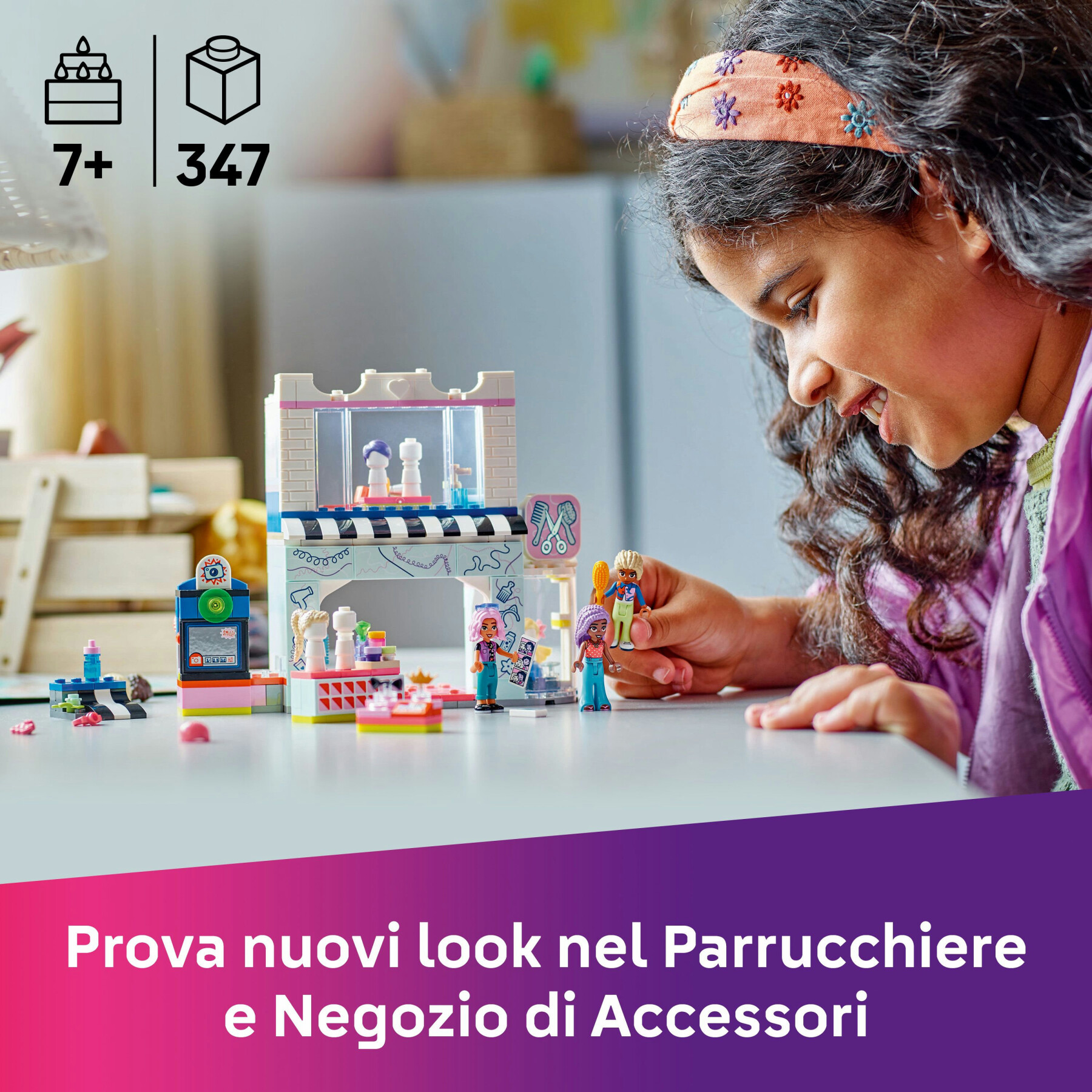 Lego friends 42662 parrucchiere e negozio di accessori, salone giocattolo con 3 personaggi, giochi creativi per bambine 7+ - LEGO FRIENDS