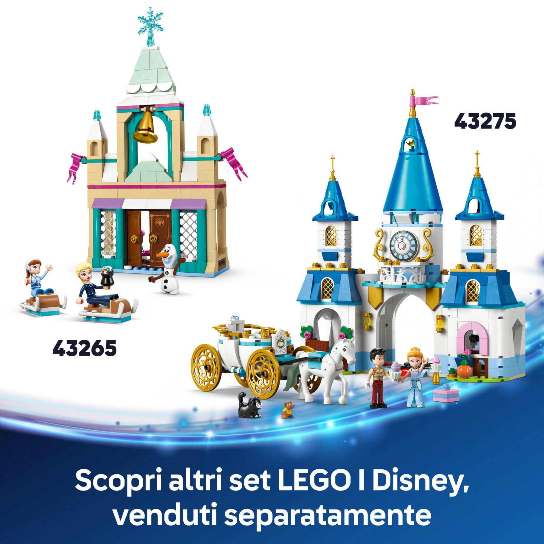 Lego  disney 43261 mini-casa encanto, casa delle bambole giocattolo con 3 personaggi, giochi di fantasia per bambine 5+ - Lego