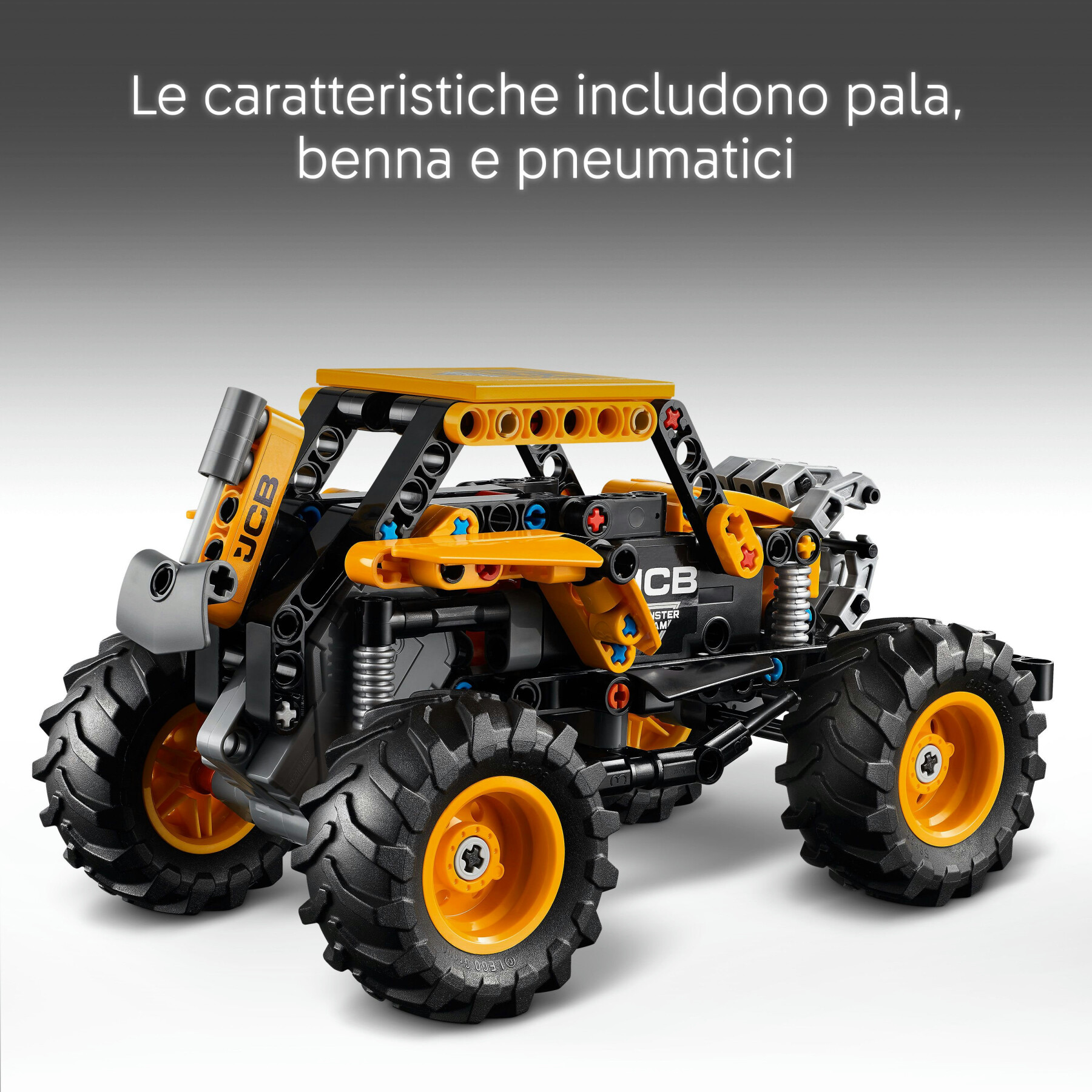 Lego technic 42199 pull-back monster jam digatron, monster truck giocattolo da costruire, giochi bambini 7+, regalo fan veicoli - LEGO TECHNIC