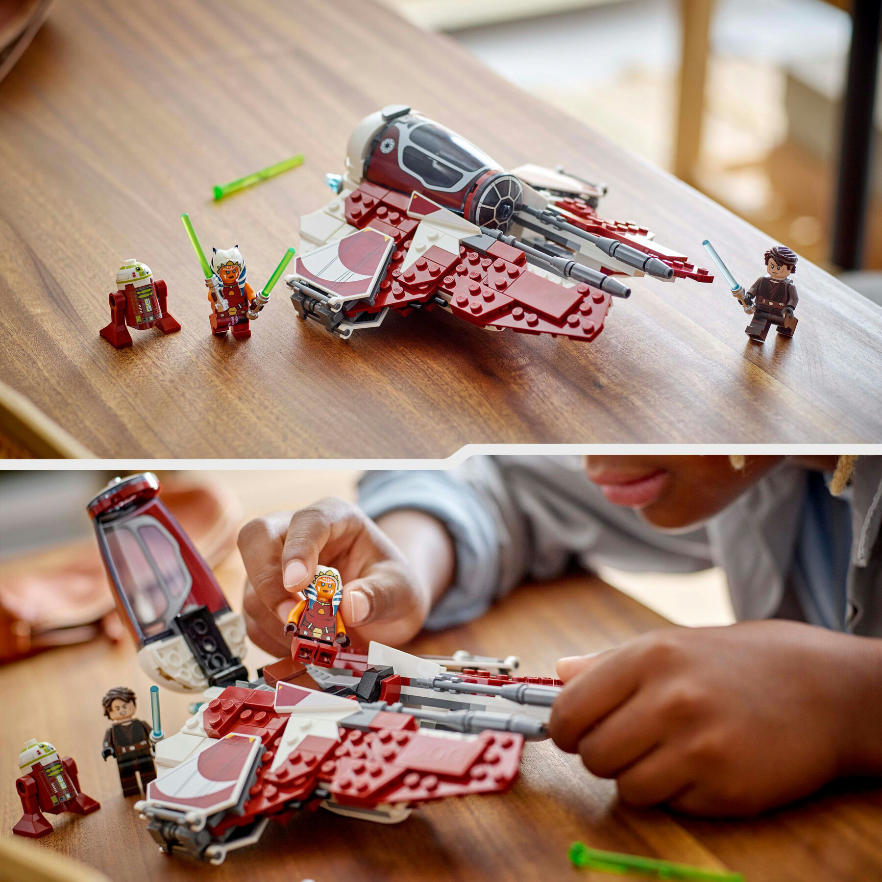 Lego star wars 75401 jedi interceptor di ahsoka con minifigure di anakin skywalker e droide, starfighter giocattolo bambini 8+ - LEGO® Star Wars™, Star Wars