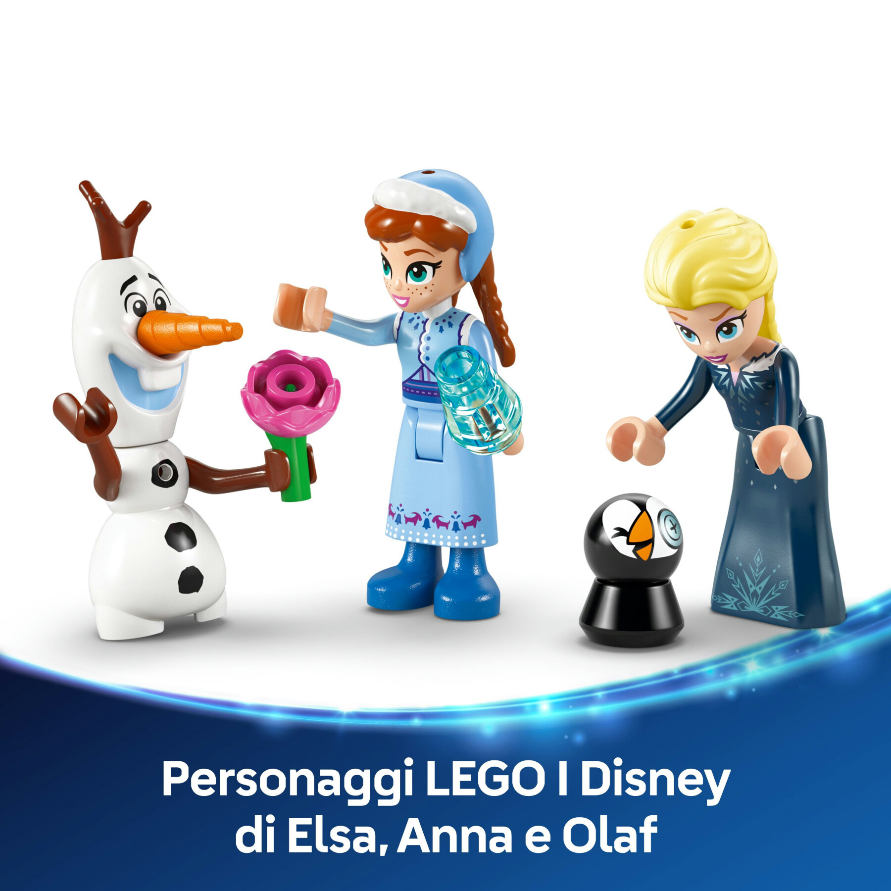 Lego | disney frozen 43265 castello di ghiaccio di arendelle, giocattolo con accessori e 3 personaggi, giochi per bambine 5+ - Frozen