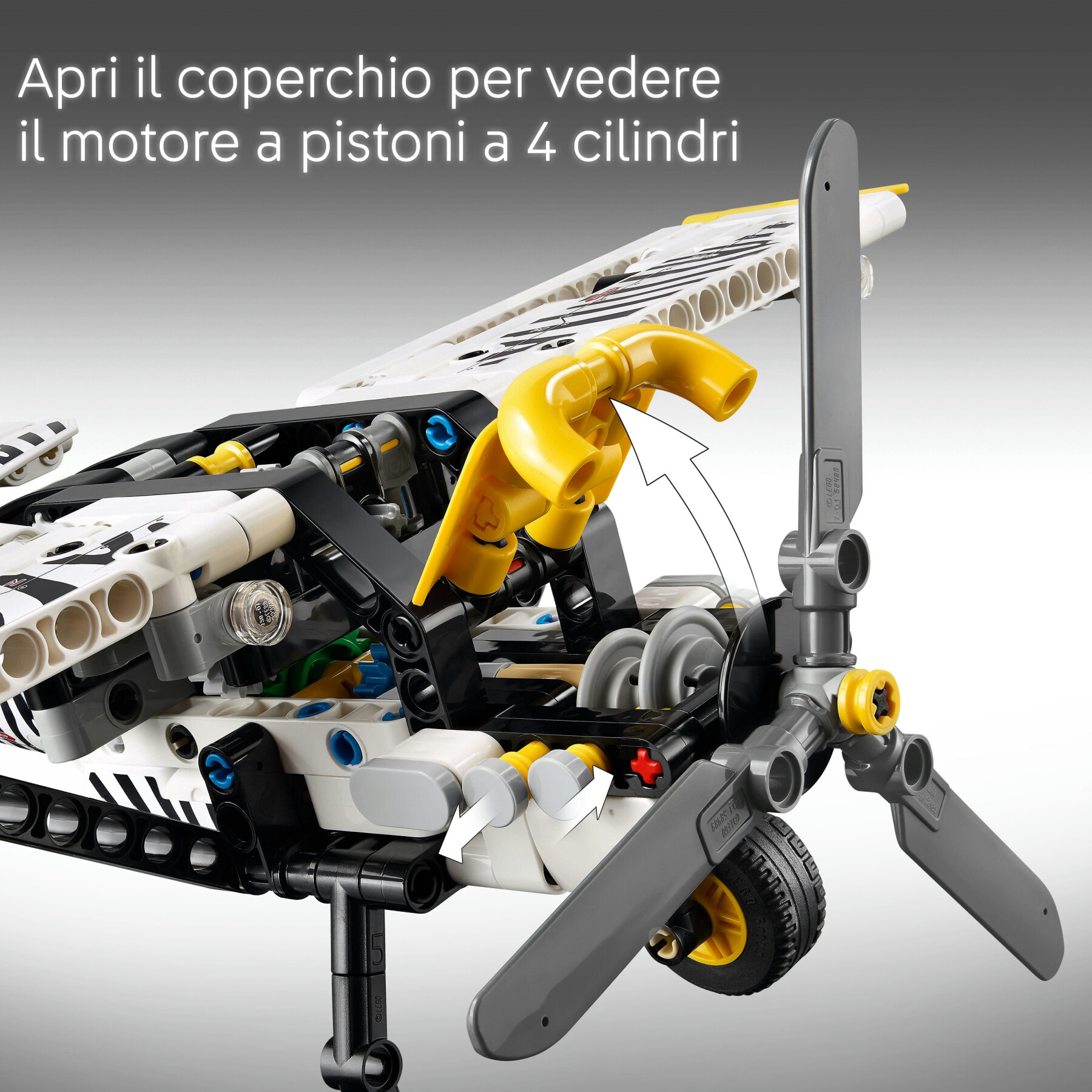 Lego technic 42198 aereo bush, aeroplano giocattolo da costruire, giochi per bambini 8+, modellino di veicolo con funzioni - LEGO TECHNIC