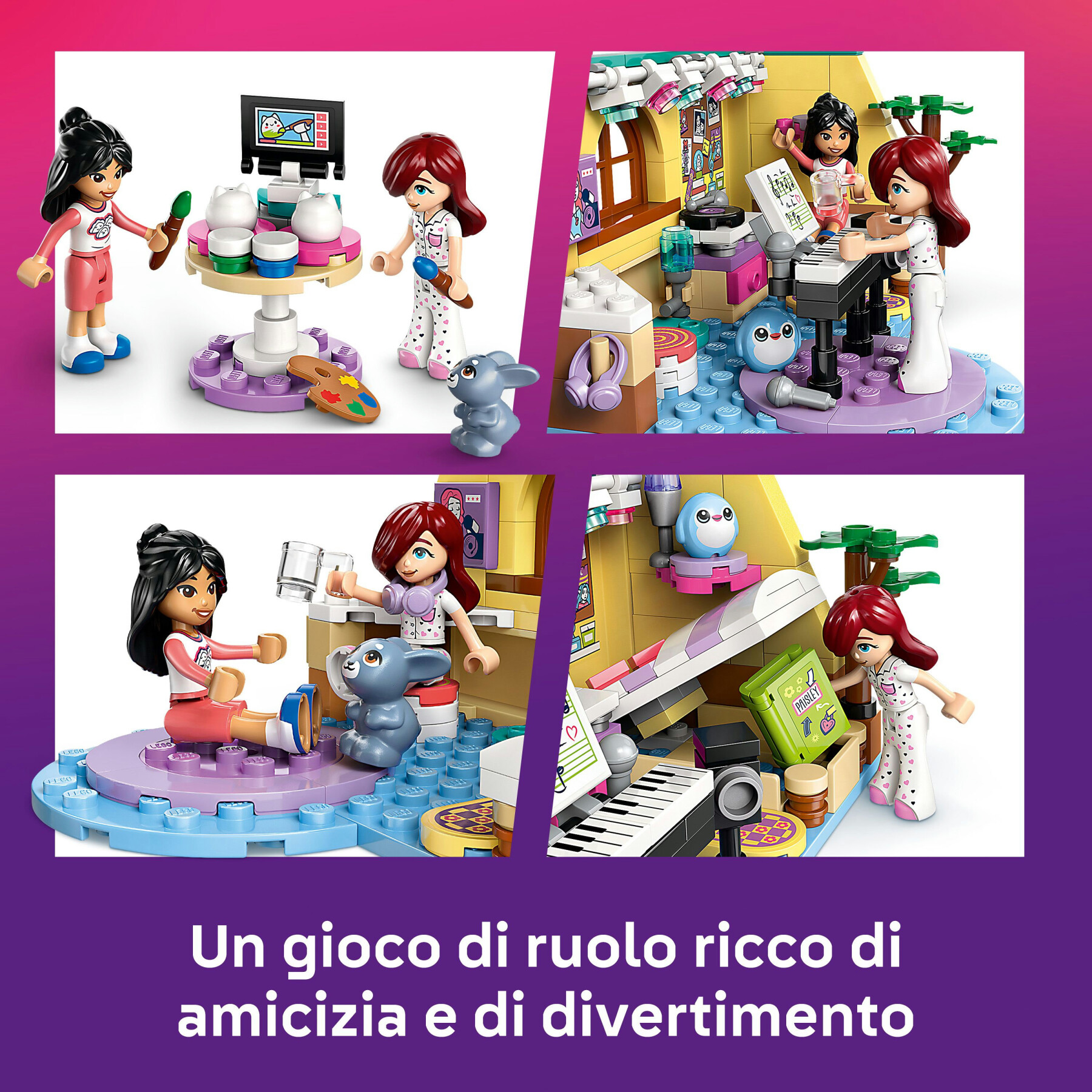 Lego friends 42647 la cameretta di paisley, giochi educativi per le abilità sociali per bambine 6+ fan dell'arte e mestieri - LEGO FRIENDS