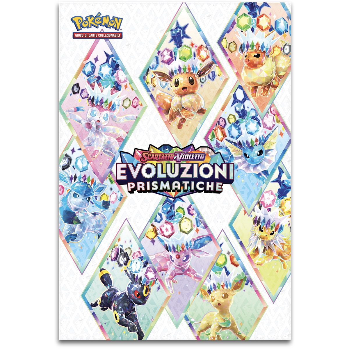 Collezione con poster dell’espansione  scarlatto e violetto - evoluzioni prismatiche - POKEMON