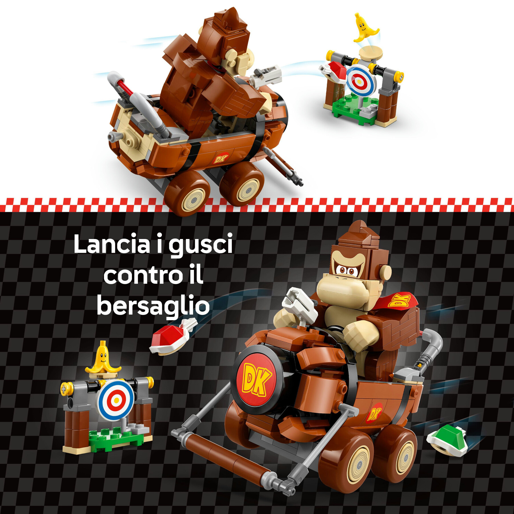 Lego super mario 72033 mario kart: donkey kong e maxibarile dk, auto da costruire con personaggio nintendo, giochi bambini 8+ - LEGO® Super Mario™