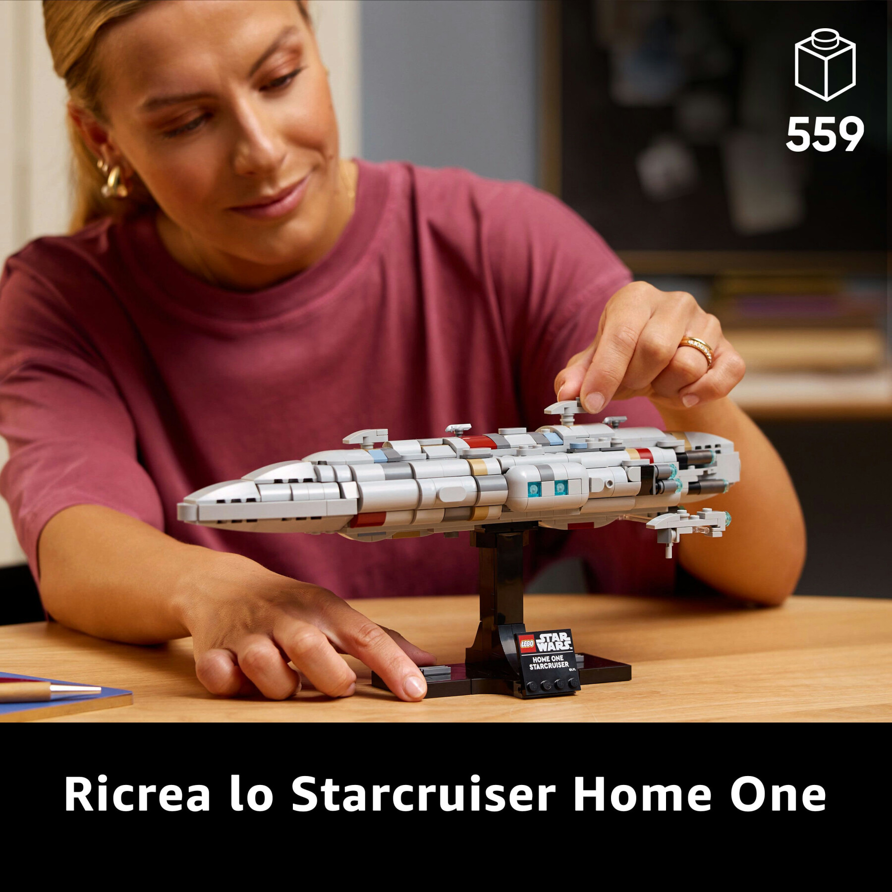 Lego star wars 75405 starcruiser home one, astronave da collezione con fregata medica nebulon-b, regalo adulti, uomo e donna - LEGO® Star Wars™