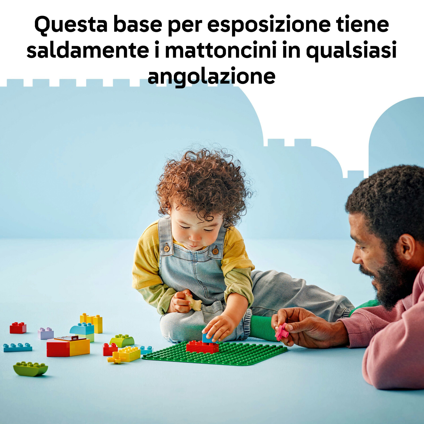 Lego duplo classic 10460 base verde, piastra giocattolo per mattoncini da 24x24 bottoncini, costruzioni creative per bambini - LEGO DUPLO