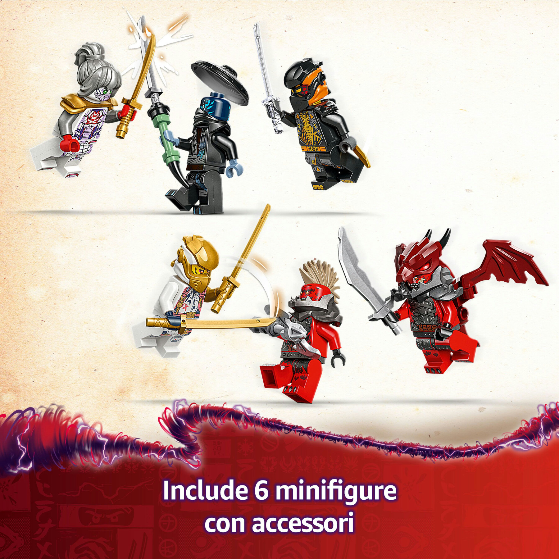 Lego ninjago 71834 mech ultra combinatore di zane - robot giocattolo 4 in 1 separabile in 4 modellini, giochi per bambini 9+ - LEGO NINJAGO
