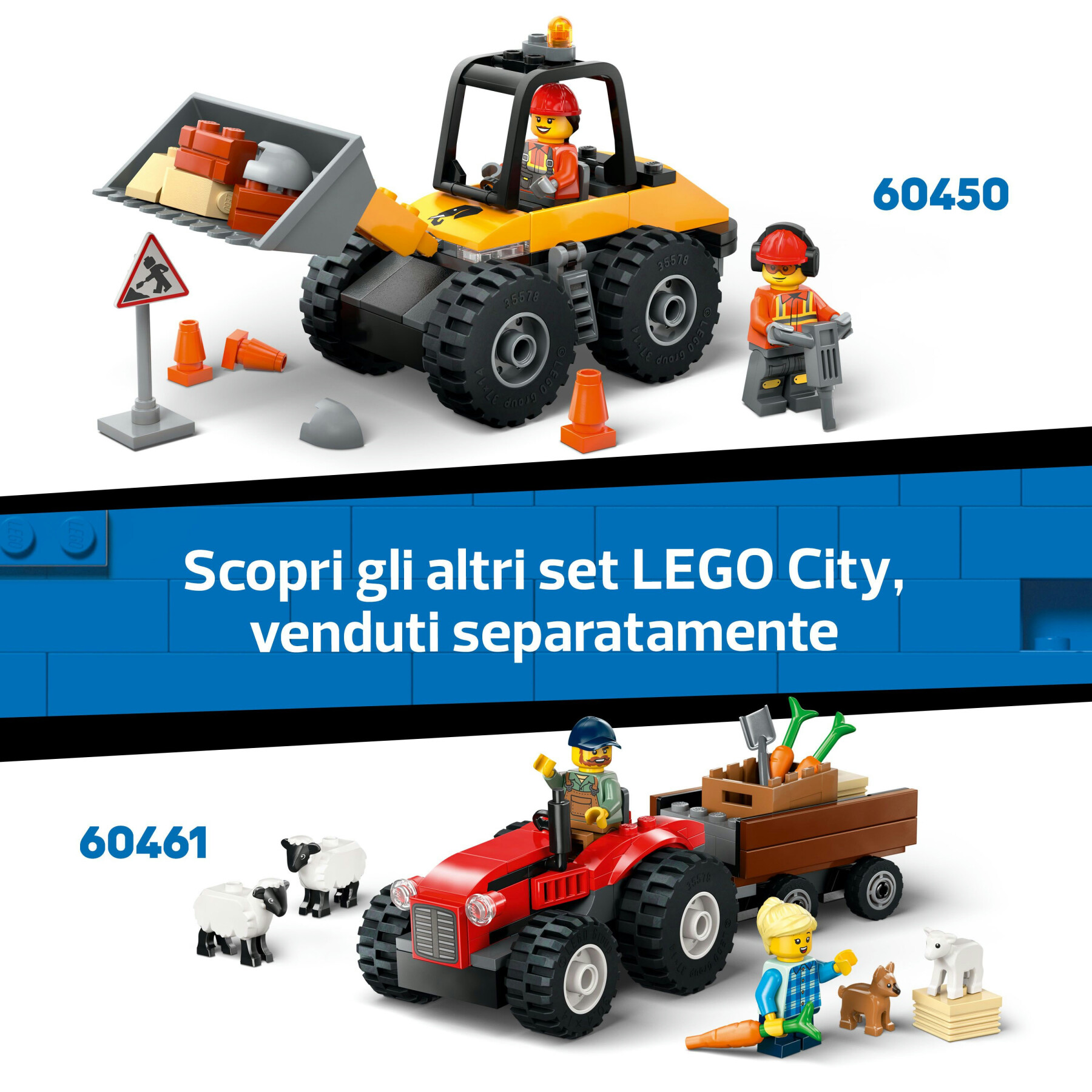 Lego city 60463 autopompa con scala, camion giocattolo dei pompieri con 2 minifigure, giochi educativi per bambini da 4 anni - LEGO CITY