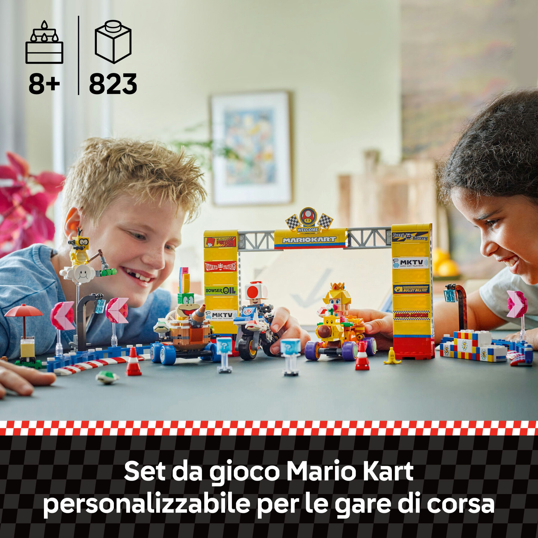 Lego super mario 72036 mario kart: pack baby peach e gran premio, veicoli e pista giocattolo da costruire, giochi bambini 8+ - LEGO® Super Mario™