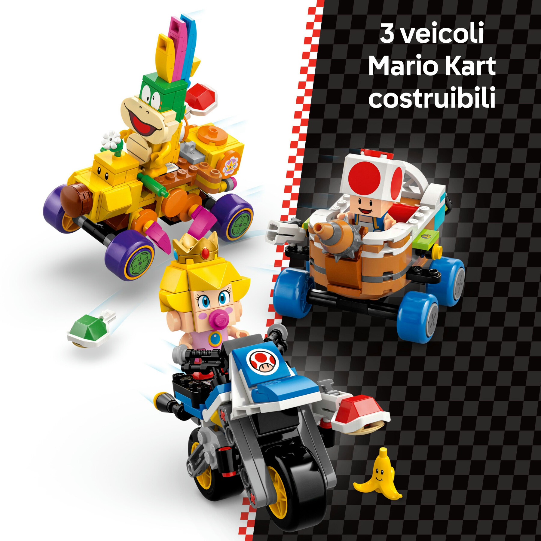 Lego super mario 72036 mario kart: pack baby peach e gran premio, veicoli e pista giocattolo da costruire, giochi bambini 8+ - LEGO® Super Mario™