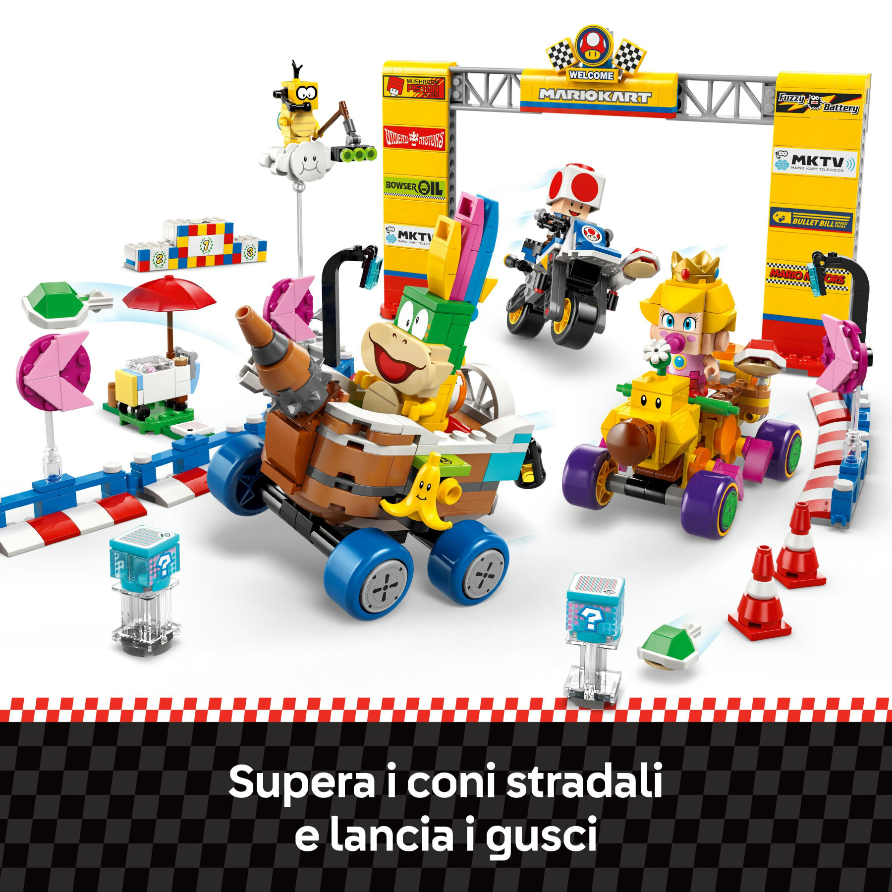 Lego super mario 72036 mario kart: pack baby peach e gran premio, veicoli e pista giocattolo da costruire, giochi bambini 8+ - LEGO® Super Mario™