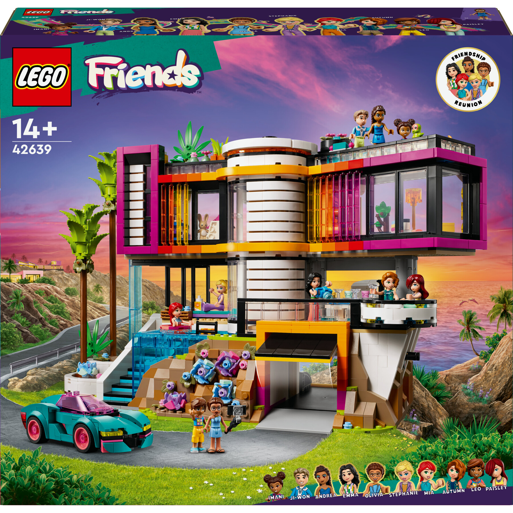 Lego friends 42639 la villa moderna di andrea, giochi per bambini 14+, casa delle bambole giocattolo, regalo di compleanno - LEGO FRIENDS