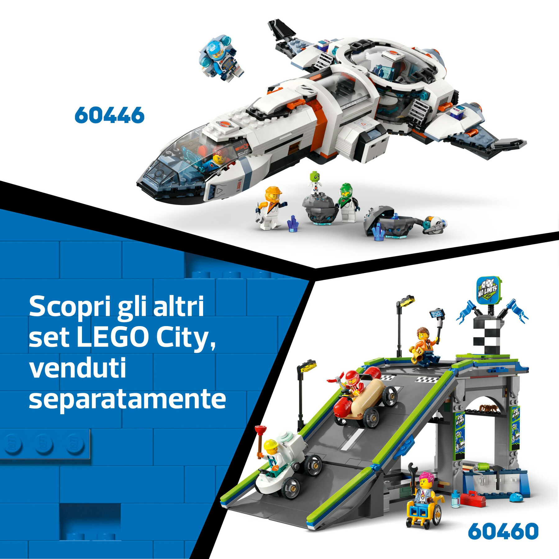 Lego city 60462 3in1 elicottero, autopompa e sottomarino - giocattolo combinabile con 3 minifigure, giochi per bambini 7+ - LEGO CITY