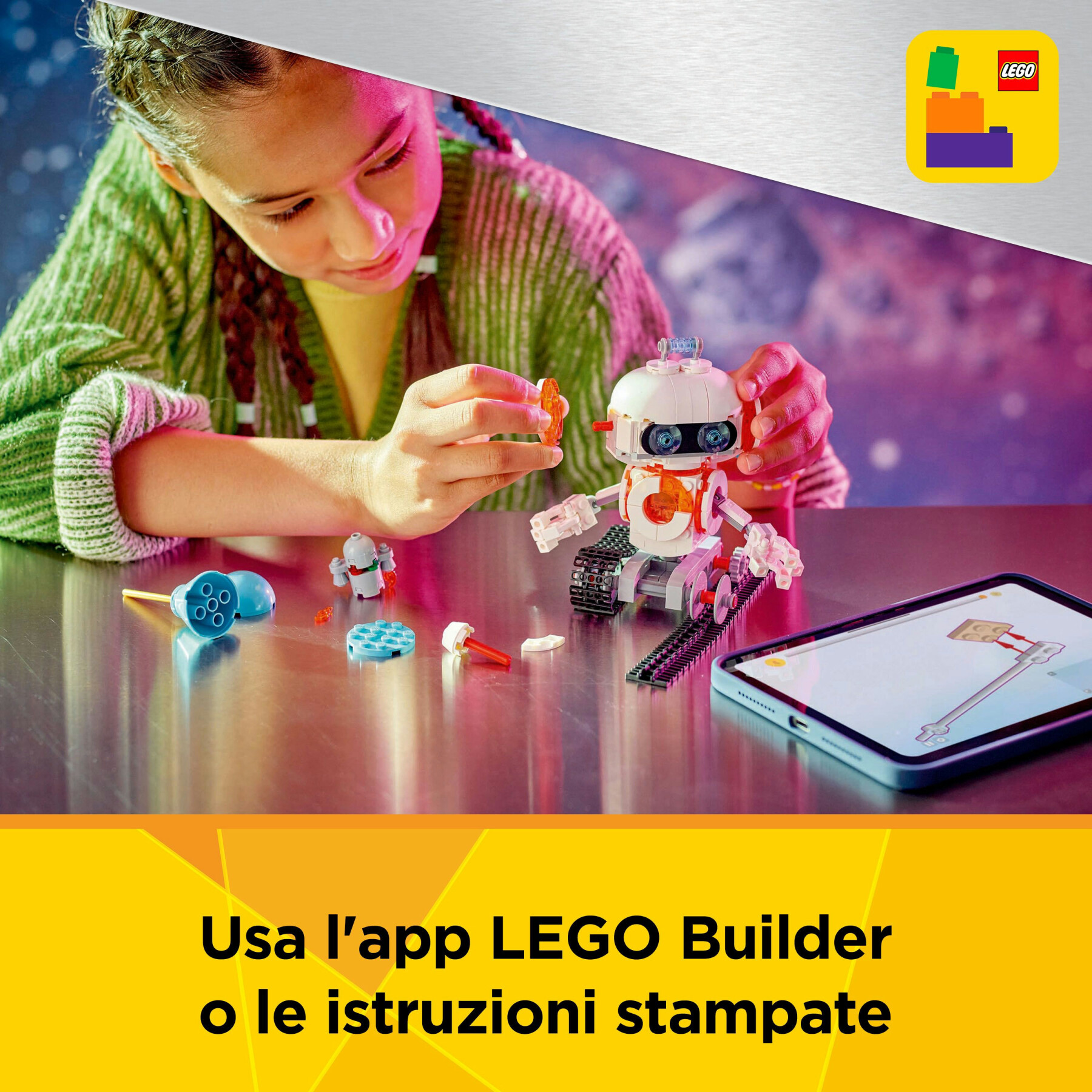 Lego creator 3 in 1 31164 robot spaziale giocattolo - si trasforma in cane o in razzo - set di costruzioni per bambini 8+ - LEGO CREATOR