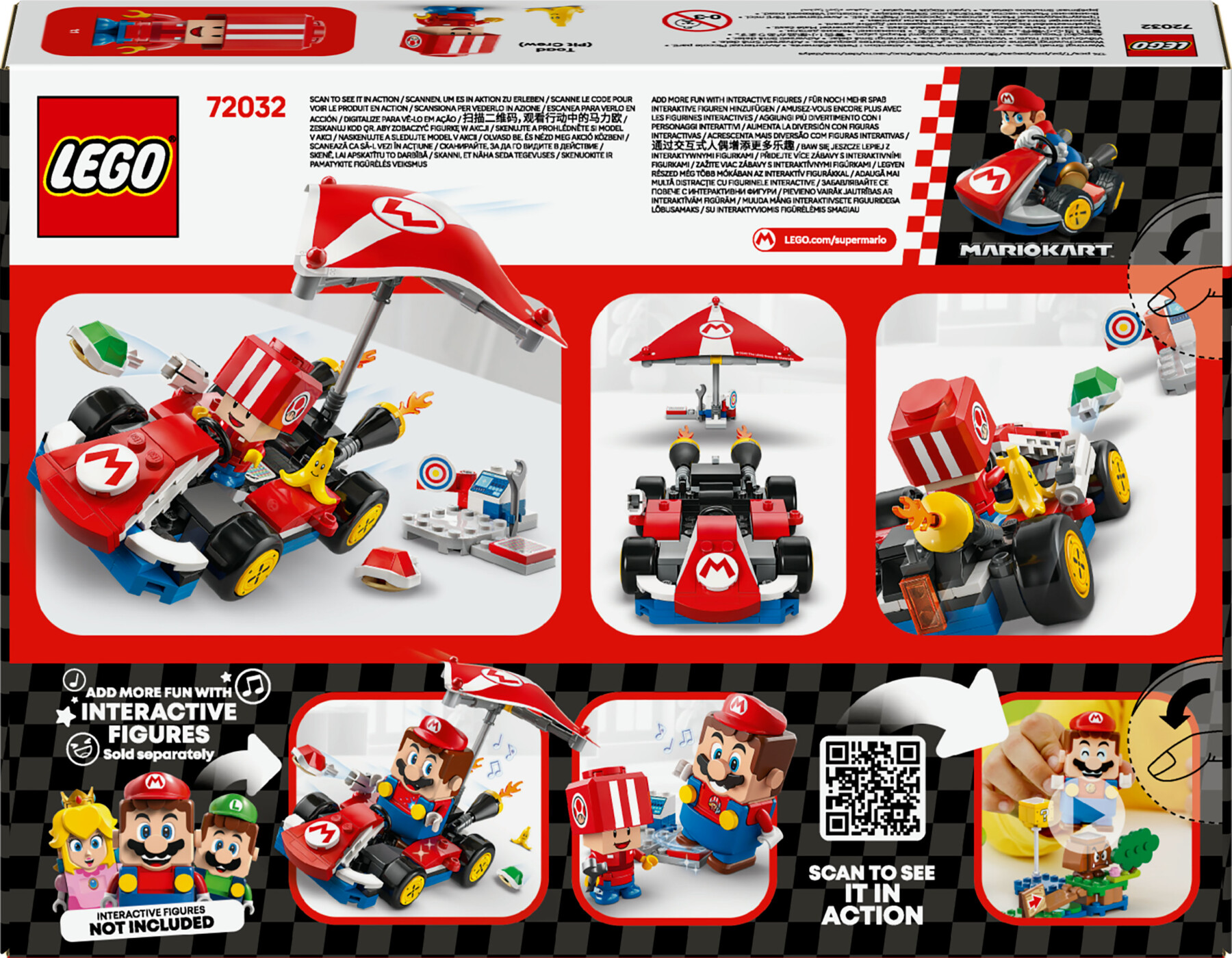 Lego super mario 72032 mario kart : kart standard, macchina giocattolo con toad, giochi per bambini 7+ nintendo da collezione - LEGO® Super Mario™