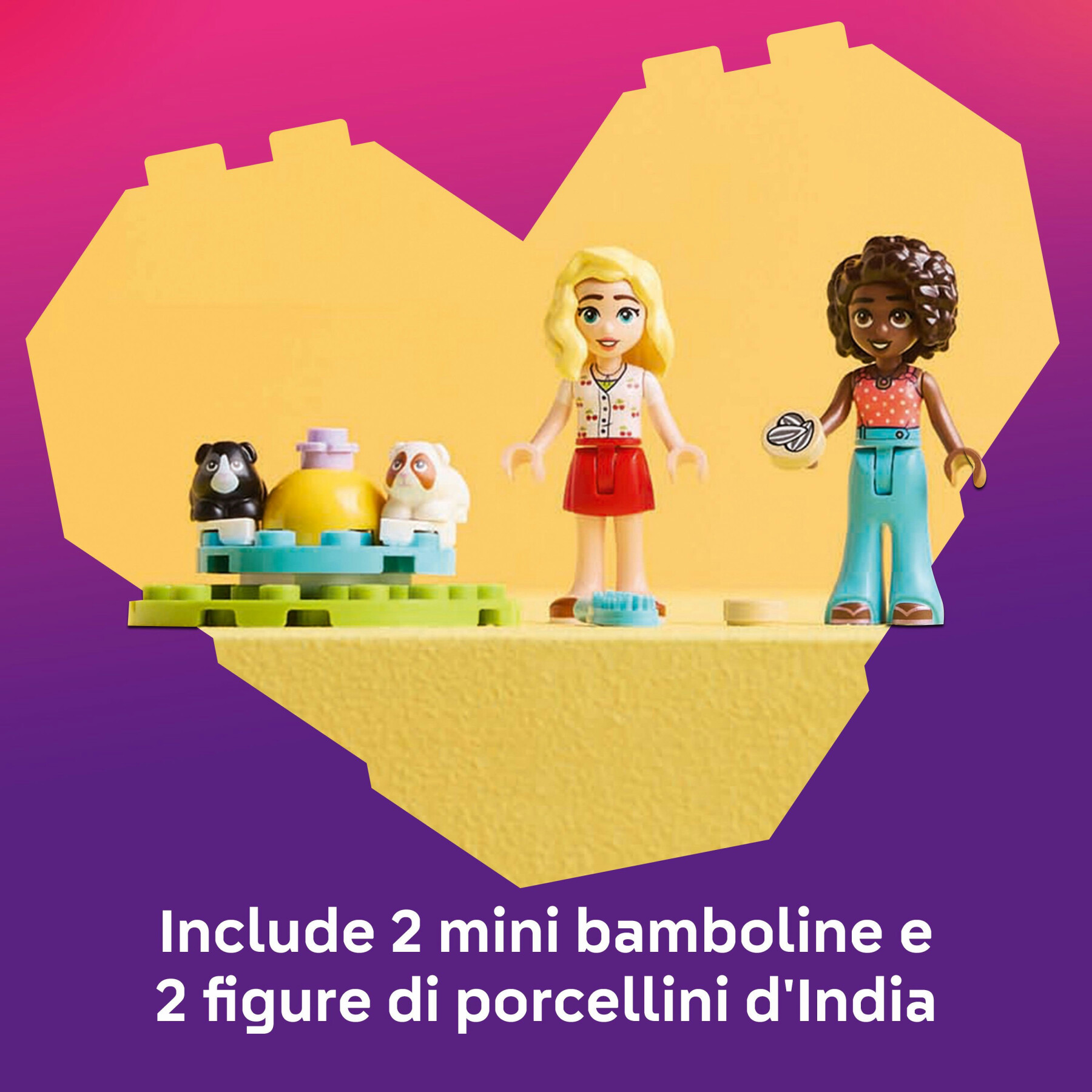 Lego friends 42640 il parco giochi dei porcellini d’india, gioco di ruolo bambine 5+, giocattolo cura degli animali domestici - LEGO FRIENDS