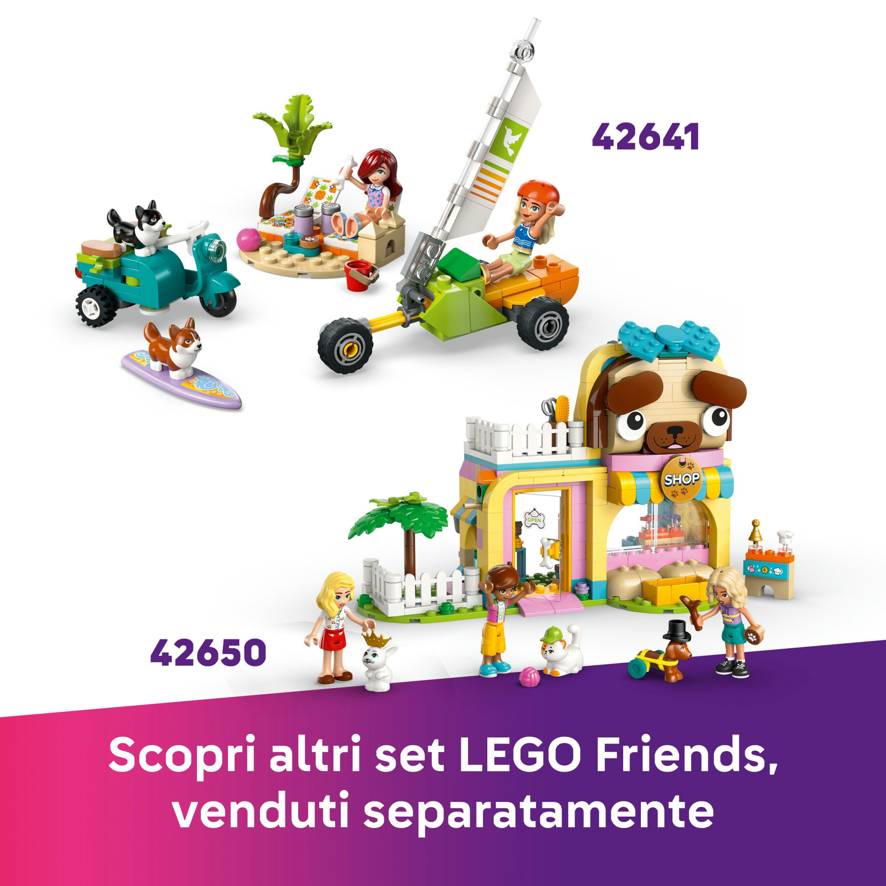 Lego friends 42640 il parco giochi dei porcellini d’india, gioco di ruolo bambine 5+, giocattolo cura degli animali domestici - LEGO FRIENDS