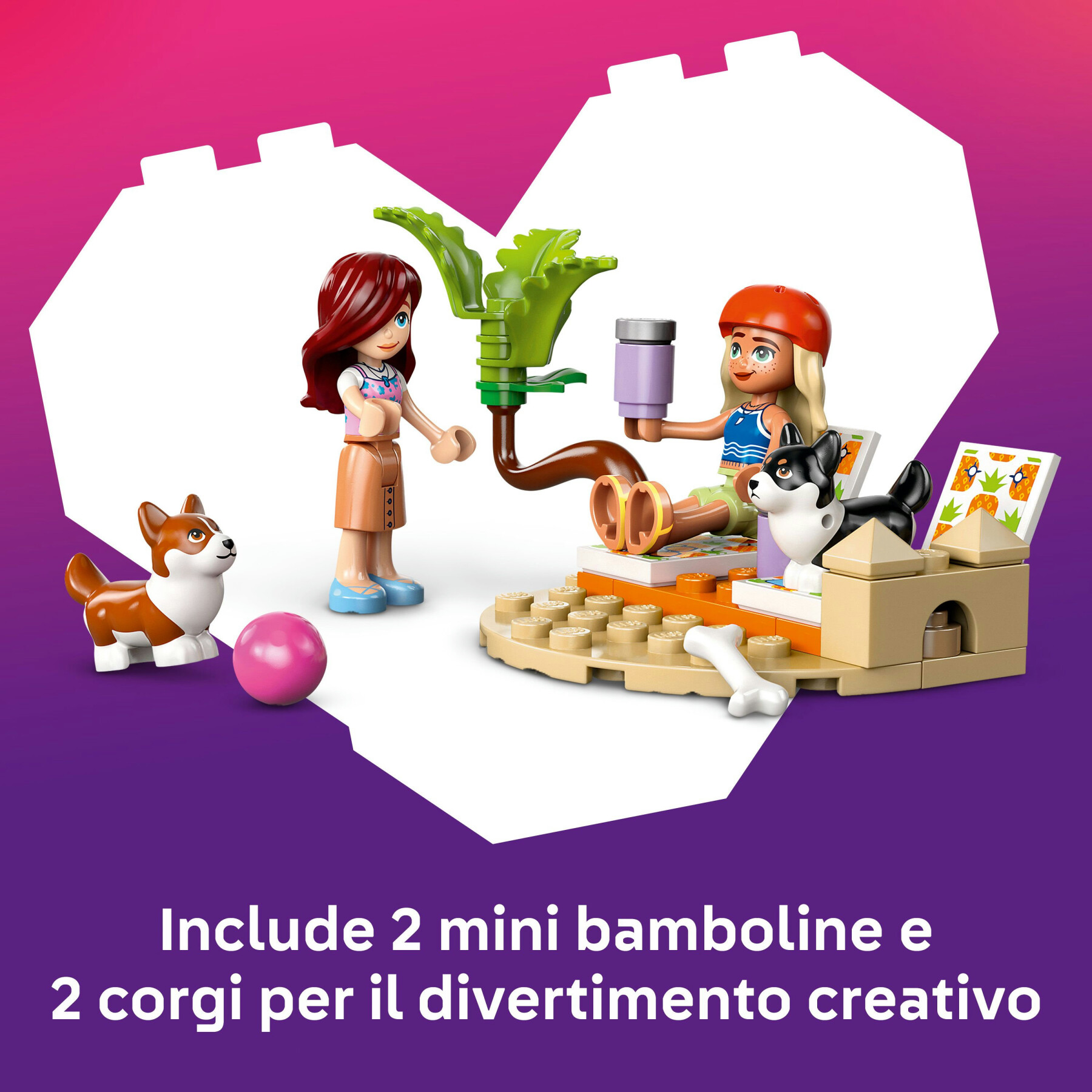 Lego friends 42641 avventure canine su windskate e sidecar, giochi di ruolo per bambine 6+ con personaggi e cani giocattolo - LEGO FRIENDS