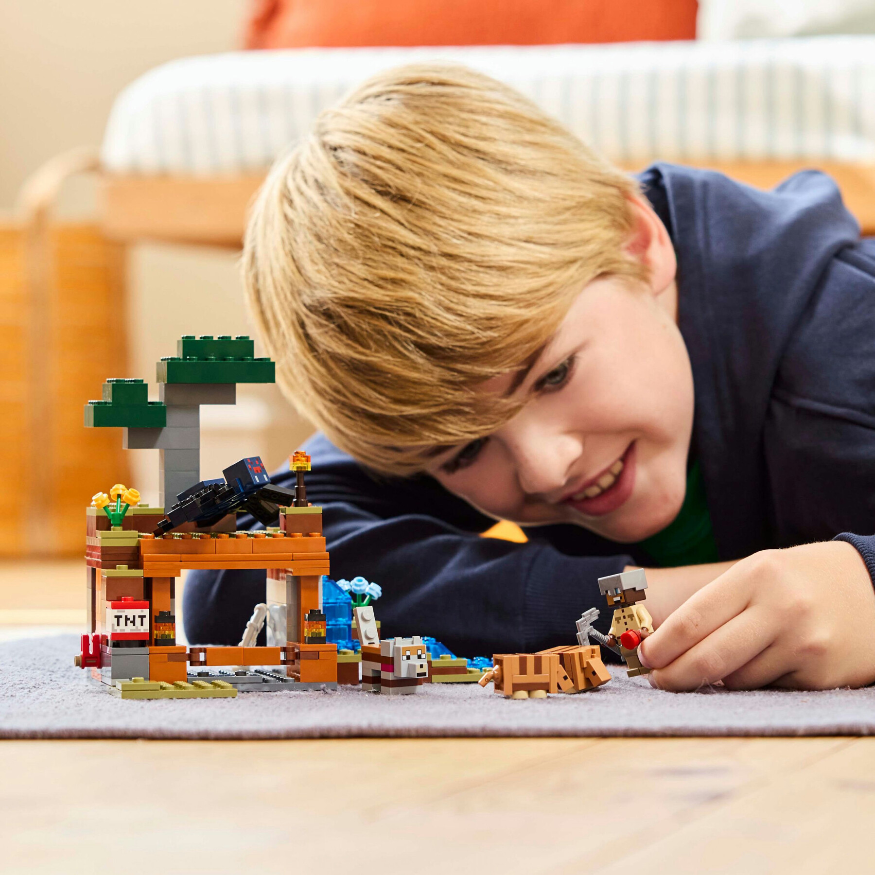 Lego minecraft 21269 spedizione nella miniera dell’armadillo, gioco per bambini 8+ con personaggi, armi giocattolo e funzioni - MINECRAFT