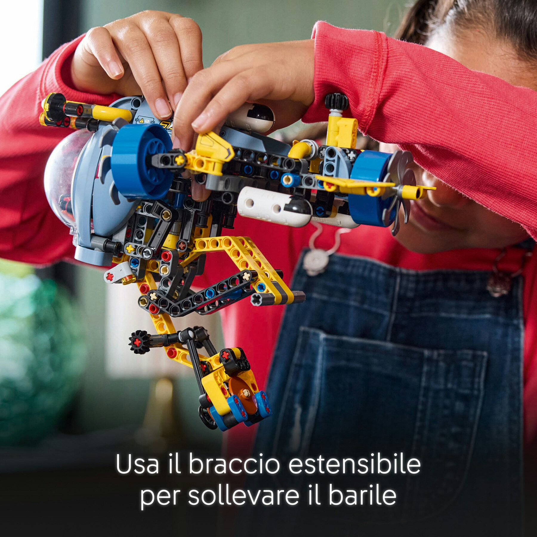 Lego technic 42201 sottomarino per esplorazioni abissali, giocattolo con eliche mobili e cabina apribile, giochi bambini 9+ - LEGO TECHNIC