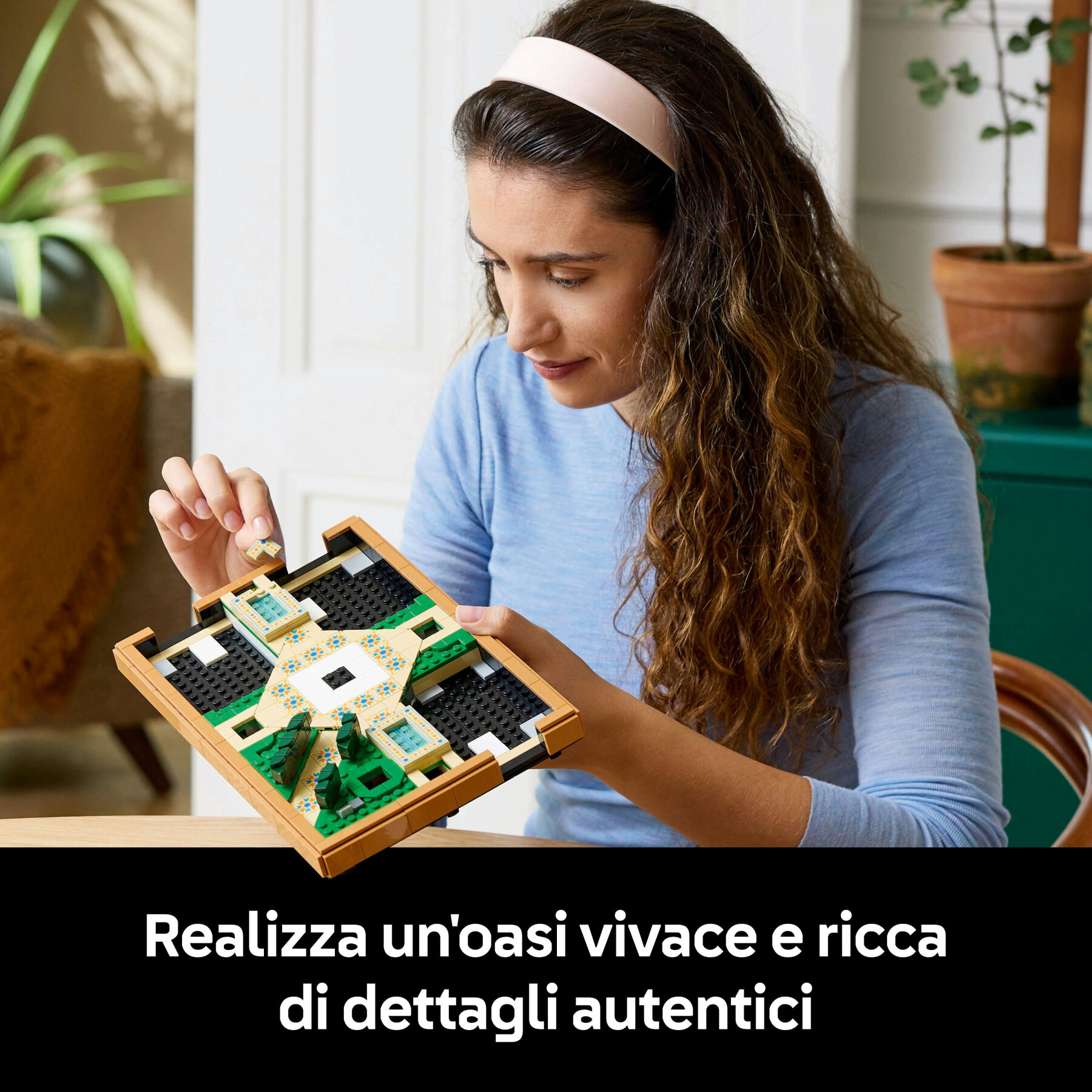 Lego icons 10359 il giardino della fontana, modellino da costruire per adulti da collezione, idea regalo per donna o uomo - LEGO ICONS