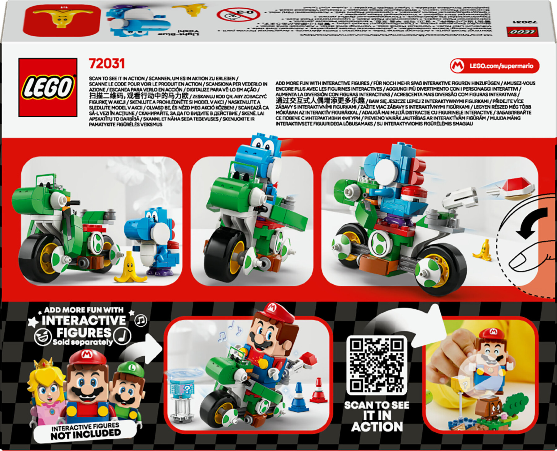 Lego super mario 72031 mario kart : moto yoshi, giocattolo interattivo, giochi per bambini 7+, regalo nintendo da collezione - LEGO® Super Mario™