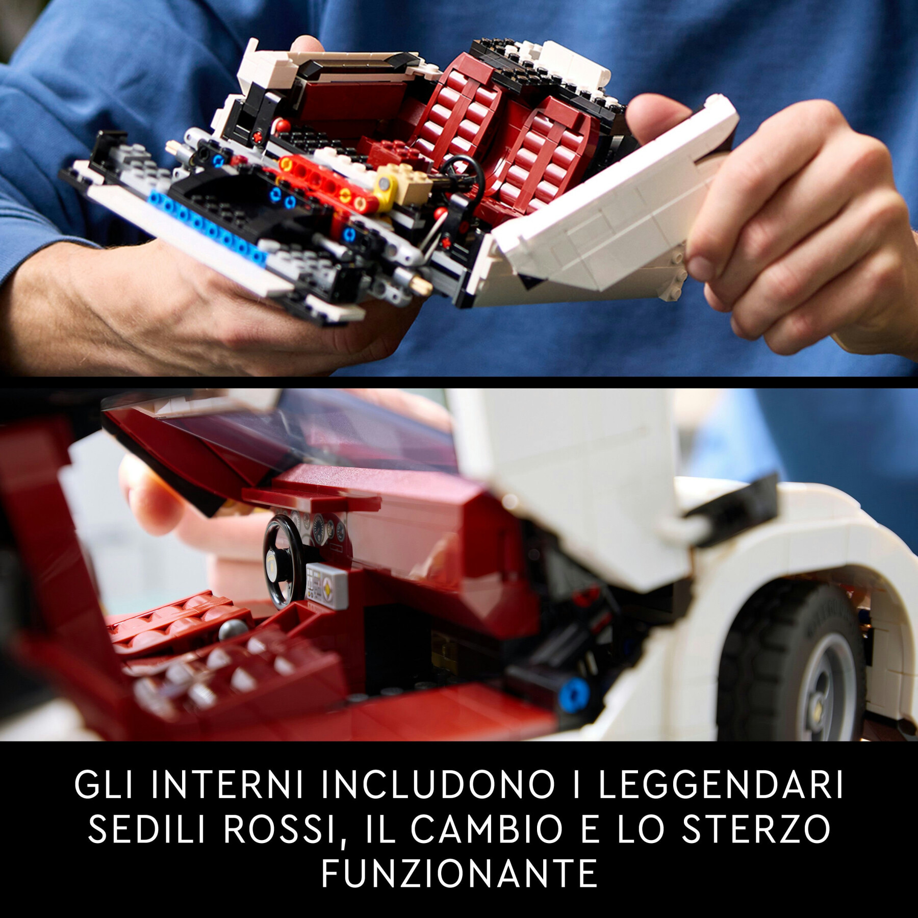 Lego  icons 10337 lamborghini countach 5000 quattrovalvole, modellino di auto per adulti, regalo uomo o donna da collezione - LEGO ICONS