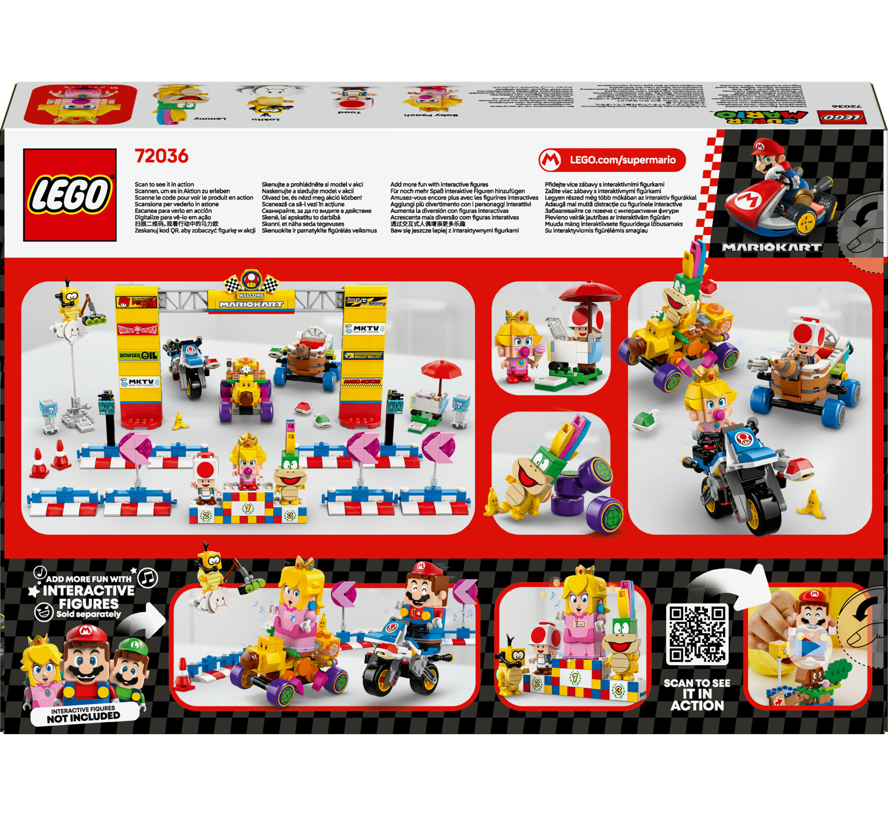 Lego super mario 72036 mario kart: pack baby peach e gran premio, veicoli e pista giocattolo da costruire, giochi bambini 8+ - LEGO® Super Mario™