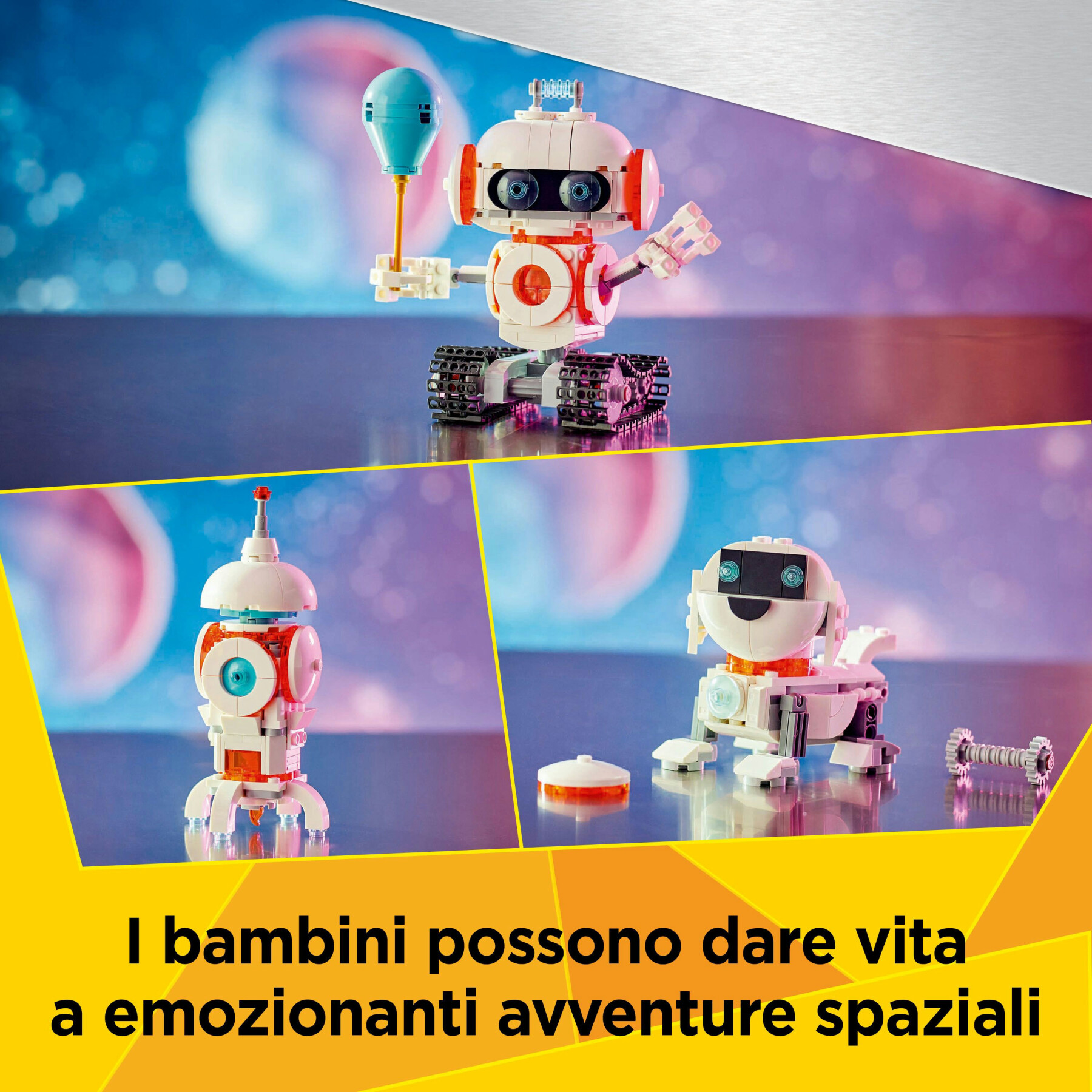 Lego creator 3 in 1 31164 robot spaziale giocattolo - si trasforma in cane o in razzo - set di costruzioni per bambini 8+ - LEGO CREATOR