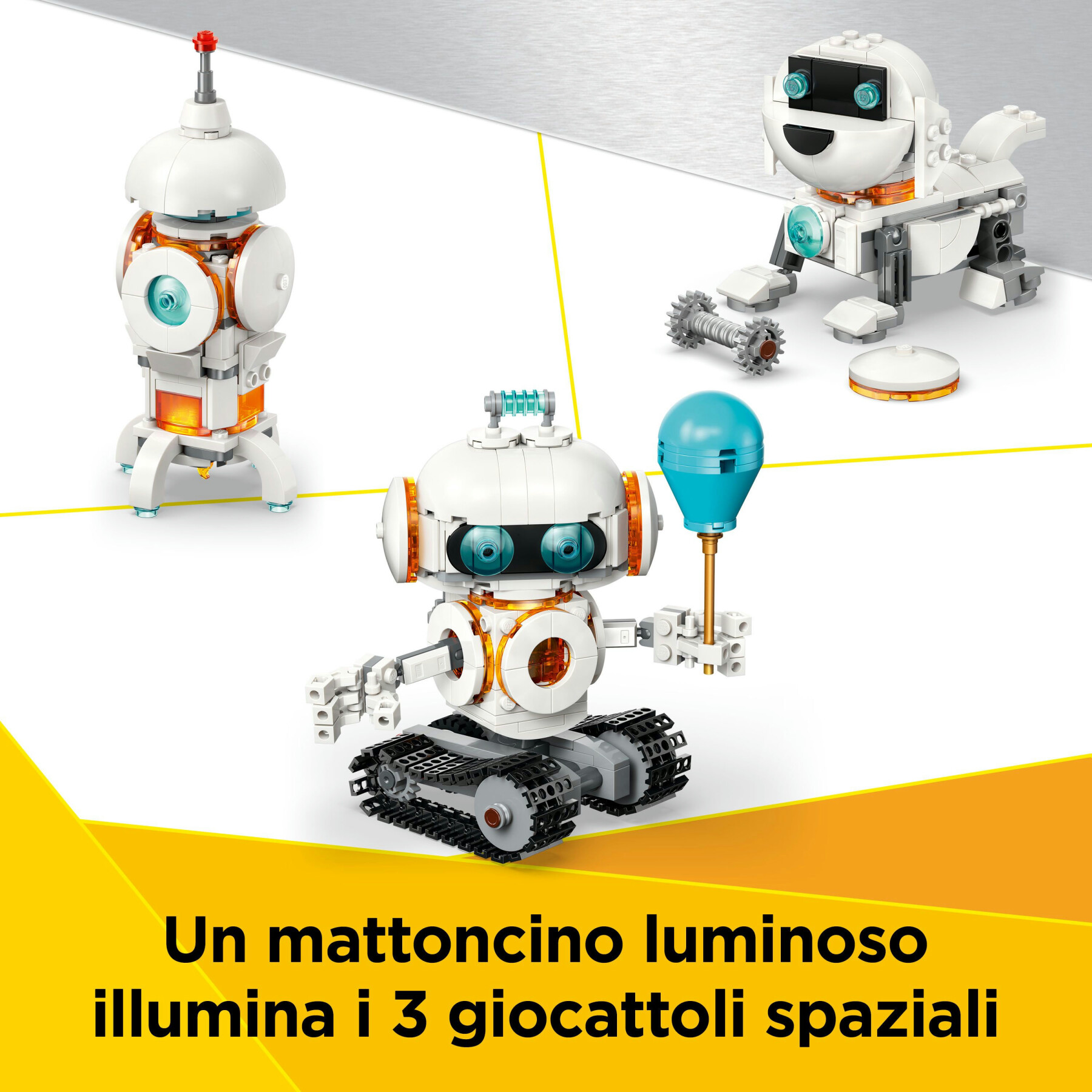 Lego creator 3 in 1 31164 robot spaziale giocattolo - si trasforma in cane o in razzo - set di costruzioni per bambini 8+ - LEGO CREATOR