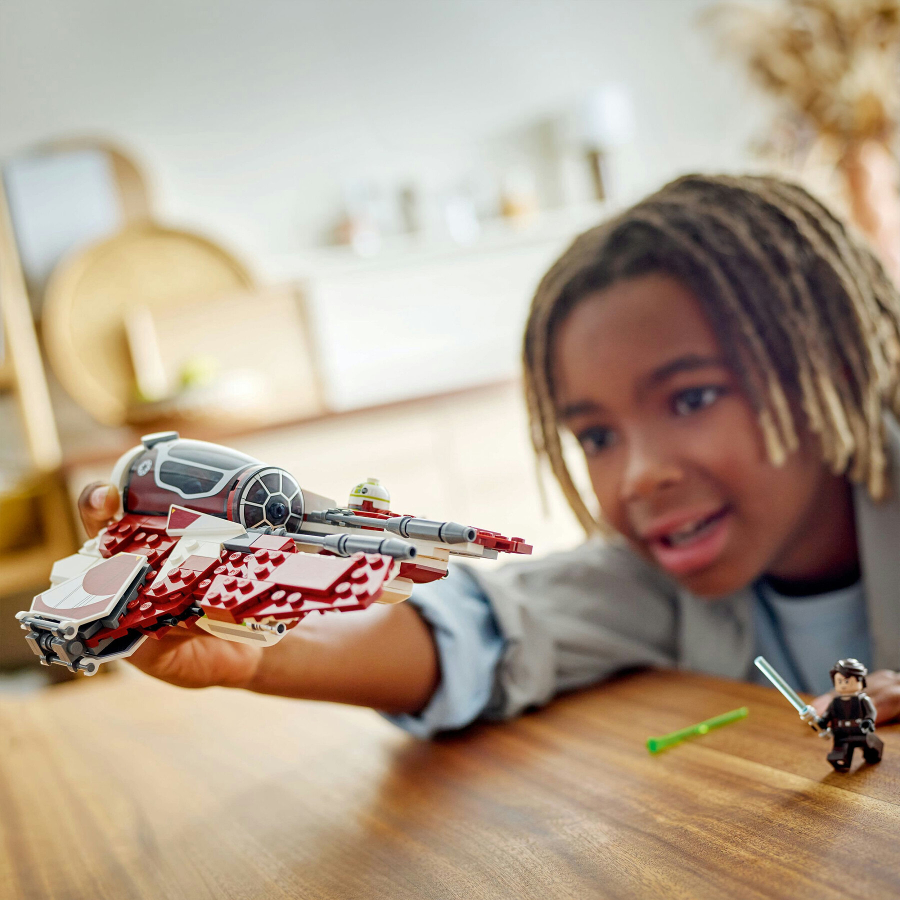 Lego star wars 75401 jedi interceptor di ahsoka con minifigure di anakin skywalker e droide, starfighter giocattolo bambini 8+ - LEGO® Star Wars™, Star Wars