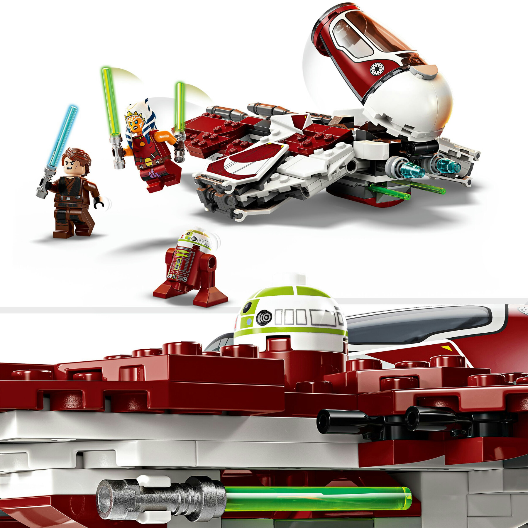 Lego star wars 75401 jedi interceptor di ahsoka con minifigure di anakin skywalker e droide, starfighter giocattolo bambini 8+ - LEGO® Star Wars™, Star Wars