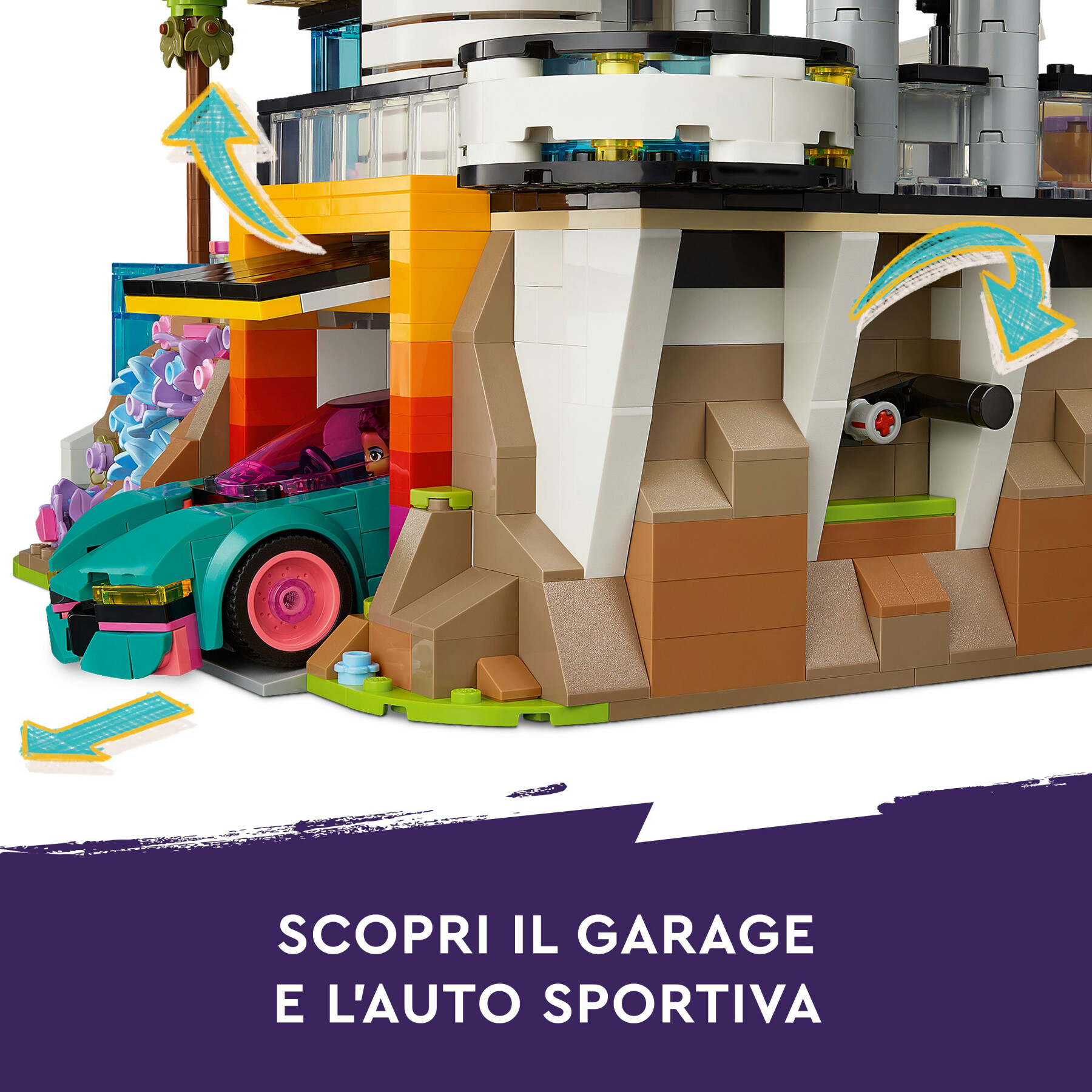 Lego friends 42639 la villa moderna di andrea, giochi per bambini 14+, casa delle bambole giocattolo, regalo di compleanno - LEGO FRIENDS