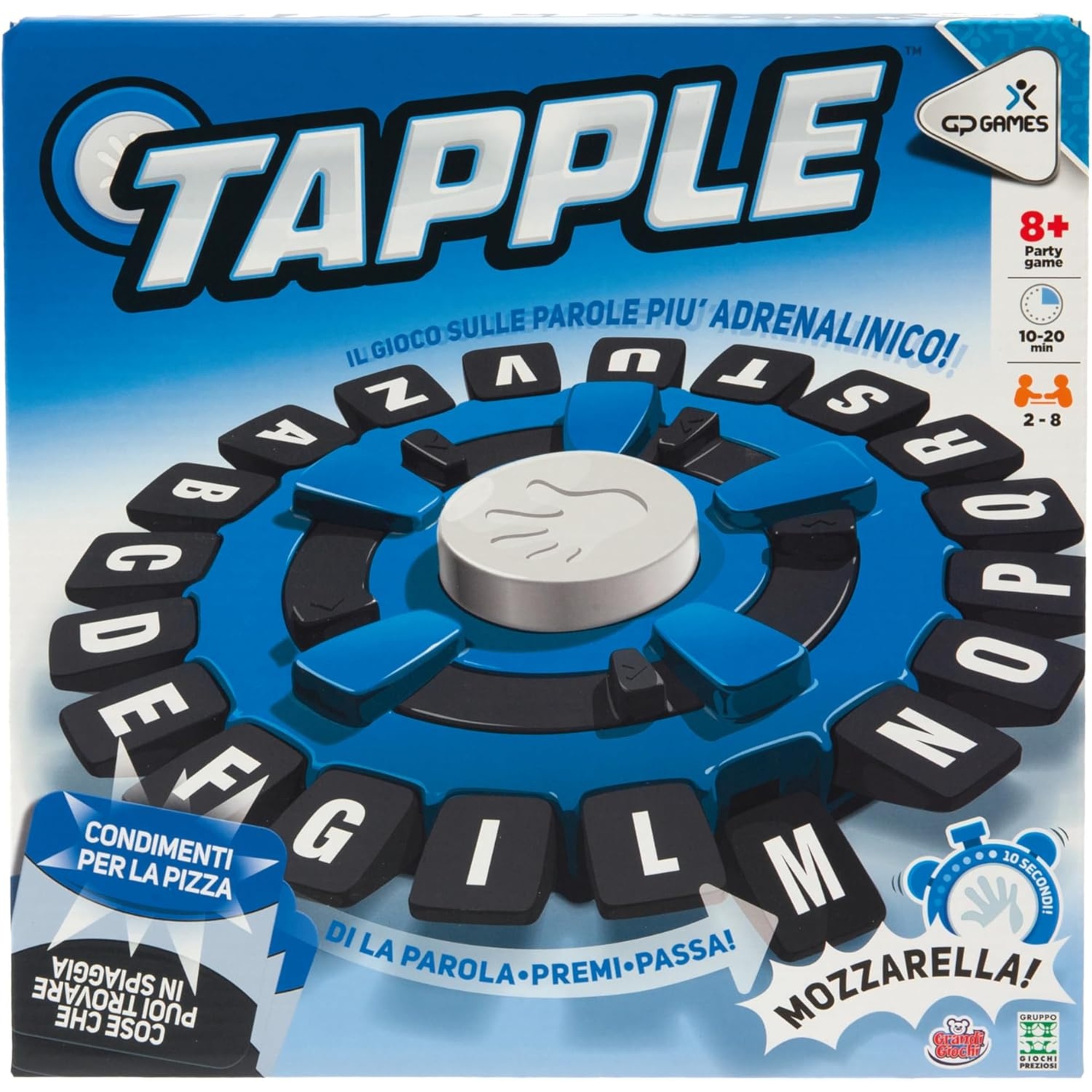 Tapple - il gioco di parole più divertente per tutta la famiglia - 8+ anni -2-8 giocatori - GRANDI GIOCHI
