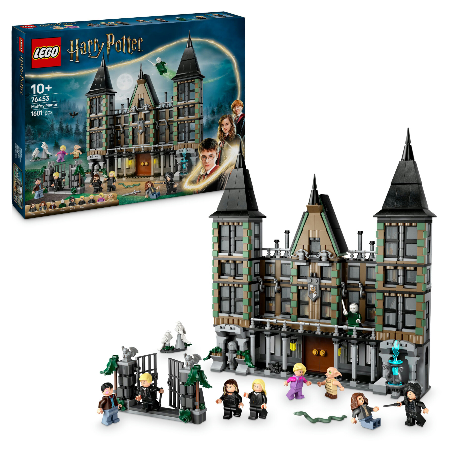 Lego harry potter 76453 villa malfoy, giochi bambini 10+, casa giocattolo con stanze, funzioni e 9 personaggi, idea regalo - LEGO® Harry Potter™